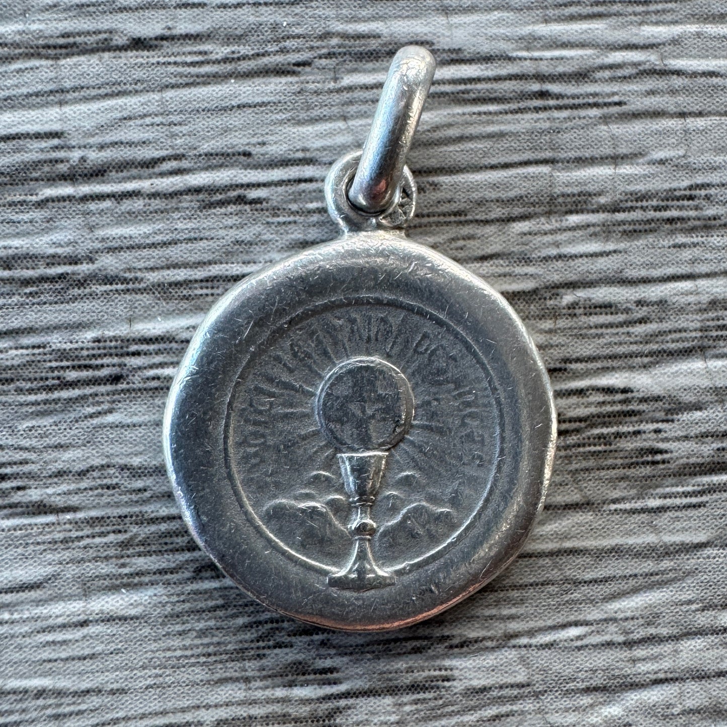 Médaille religieuse ancienne en argent « Le Christ »