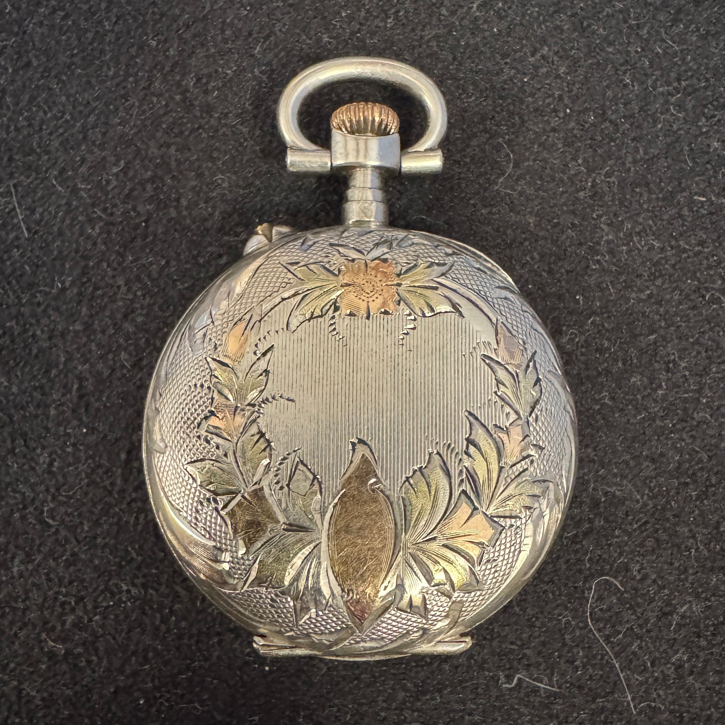 Montre de col à gousset Ancienne en argent