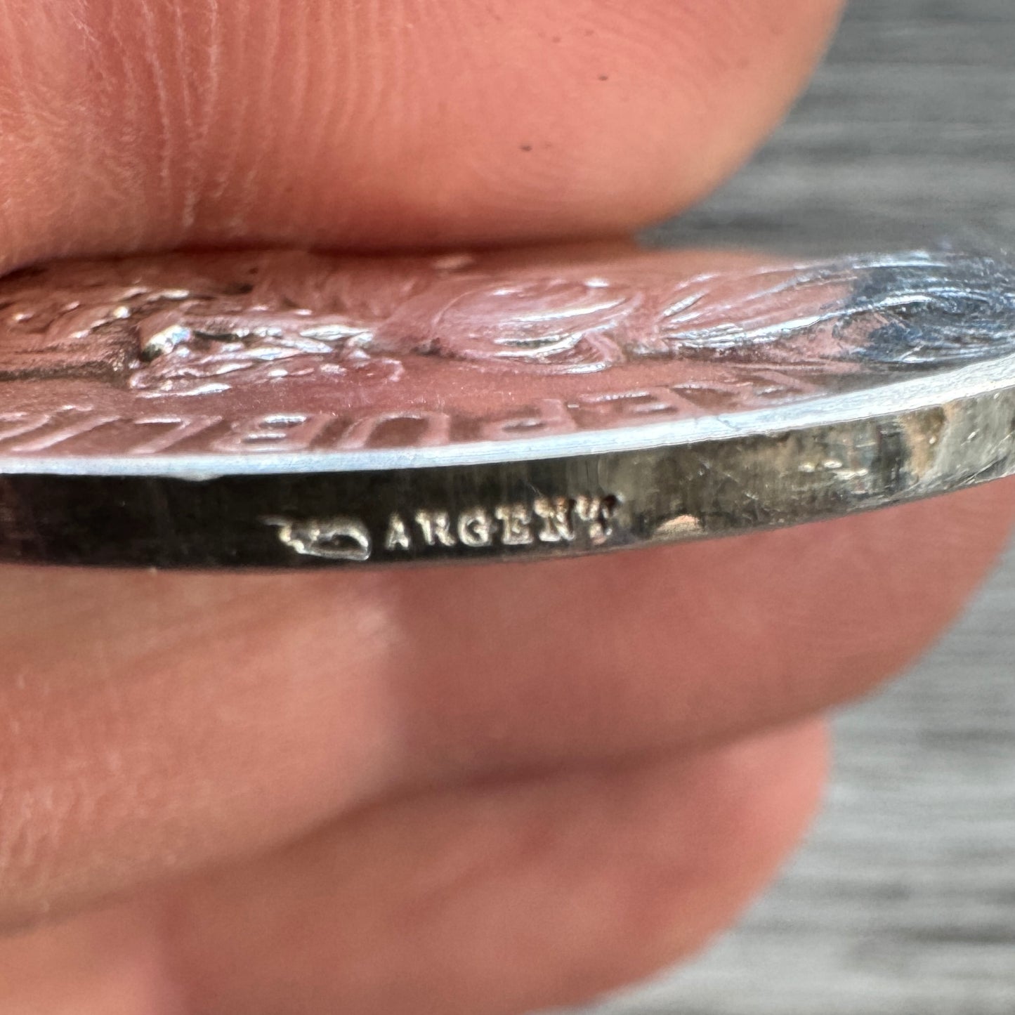 Medaille ancienne en argent « Ville de Moulin - fête si 14 juillet »
