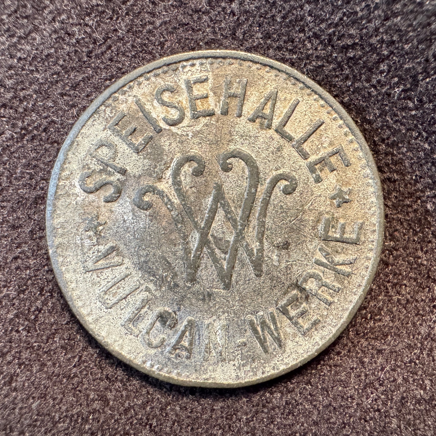 Monnaie de nécessité allemande ancienne - « speishalle vulcan werke »