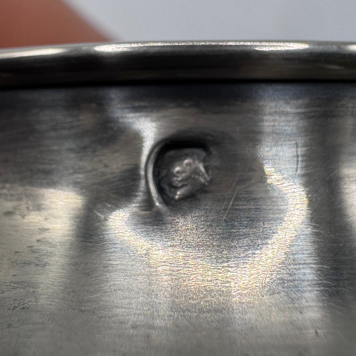 boîte à coton en argent massif et cristal