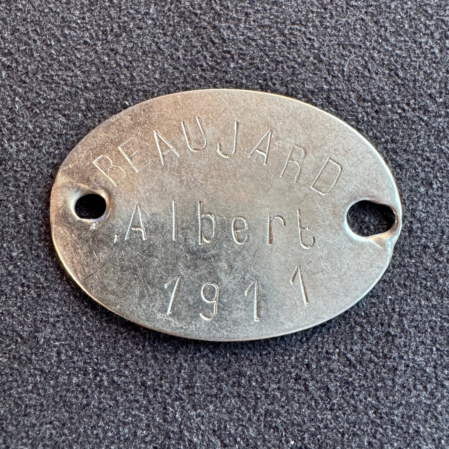 Plaque d’identité militaire France WWI - Châteauroux