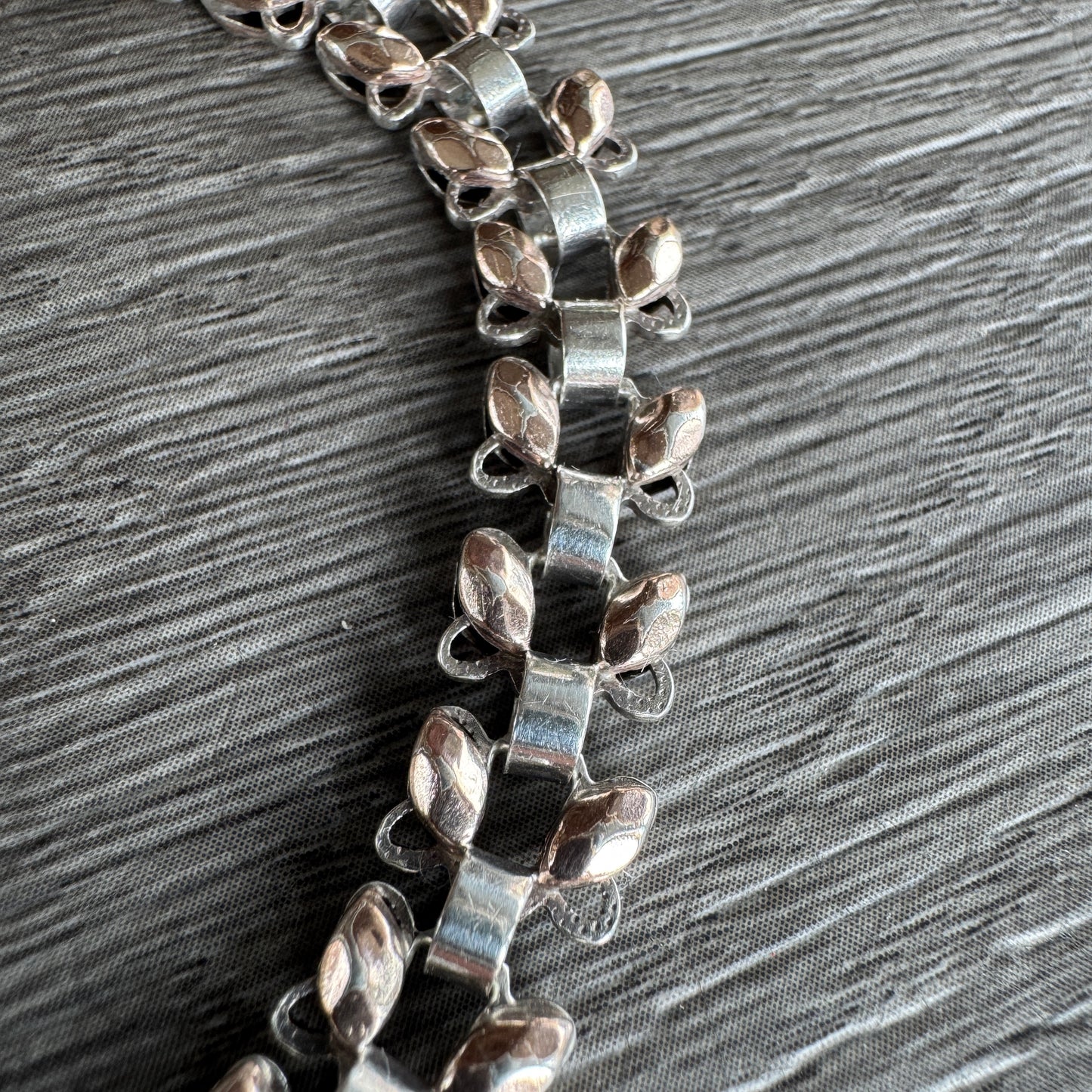 Bracelet ancien en argent et vermeil