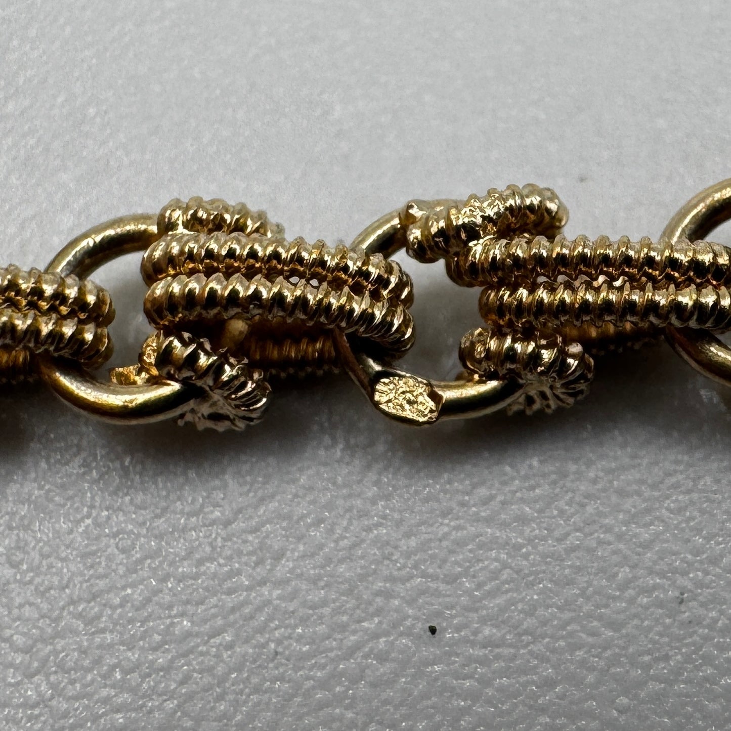 Superbe Sautoir ancien - Argent massif vermeil