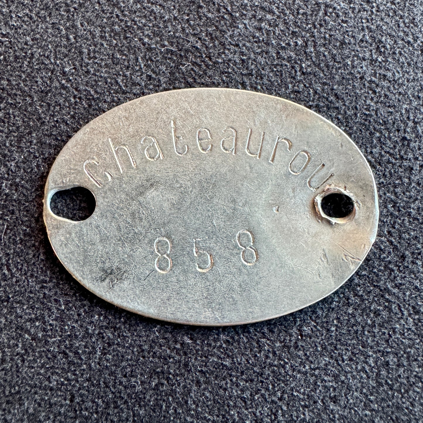 Plaque d’identité militaire France WWI - Châteauroux