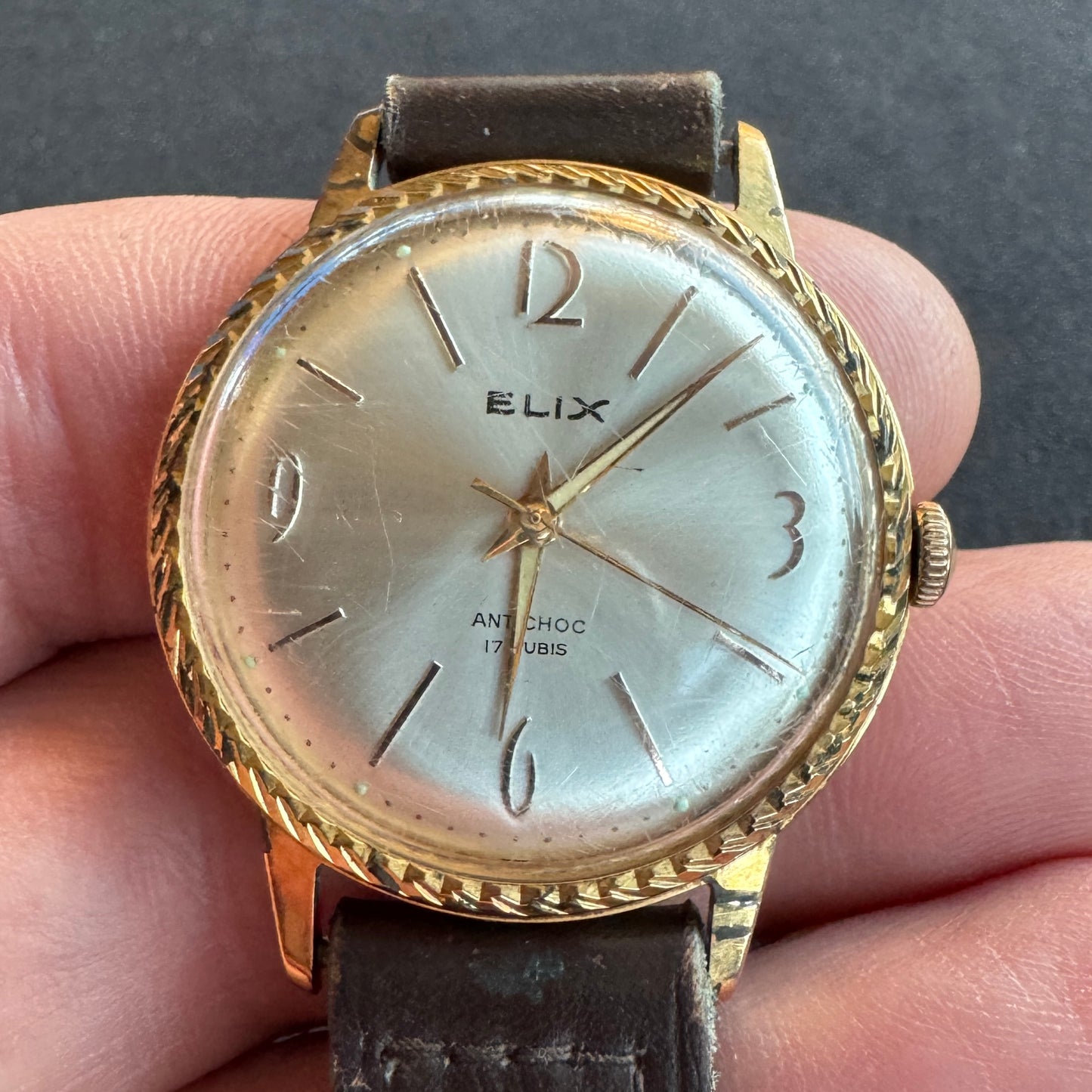 Montre bracelet mécanique ancienne ELIX