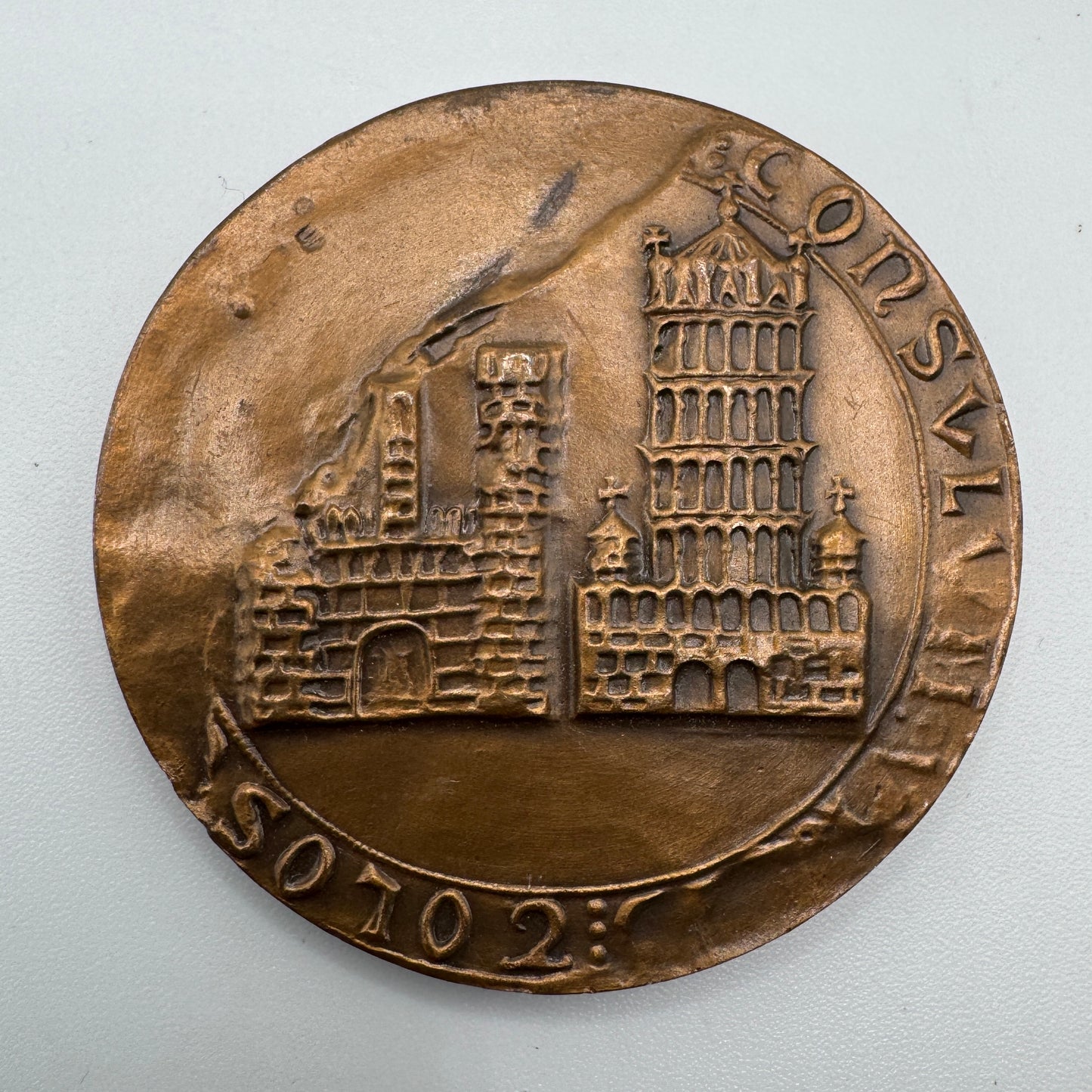 Médaille artistique ancienne en bronze « Conseil général Haute Garonne »