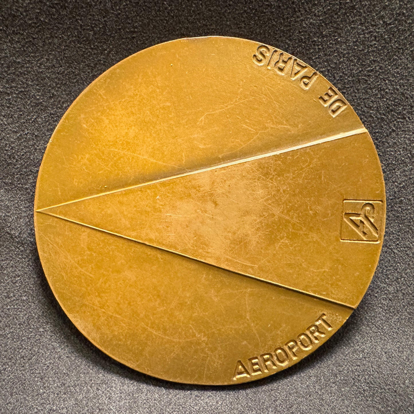 Médaille artistique en bronze « aéroport de Paris 1974 » - par emile gilioli