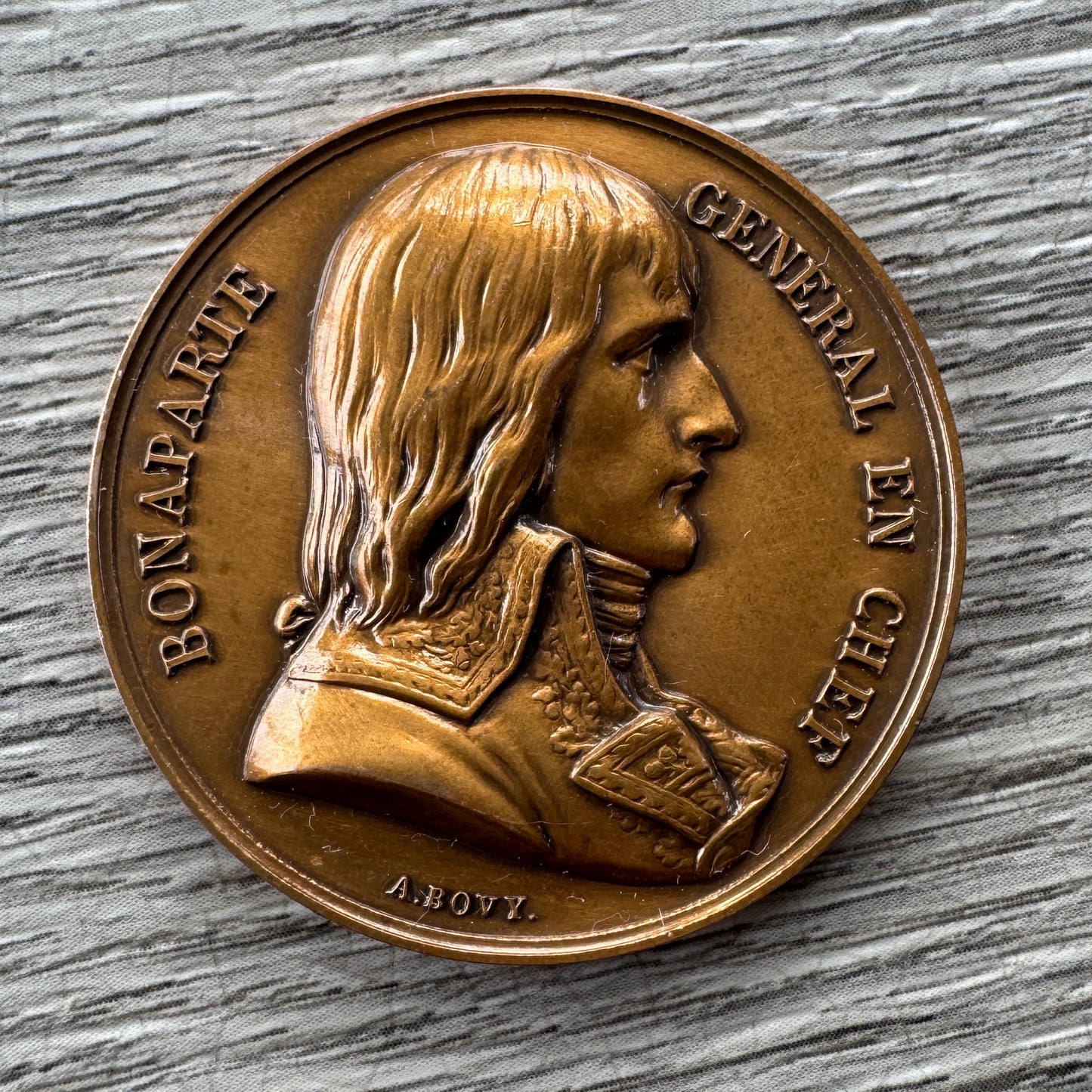 Medaille en bronze « effigie de Napoléon Bonaparte - campagne d’Égypte »