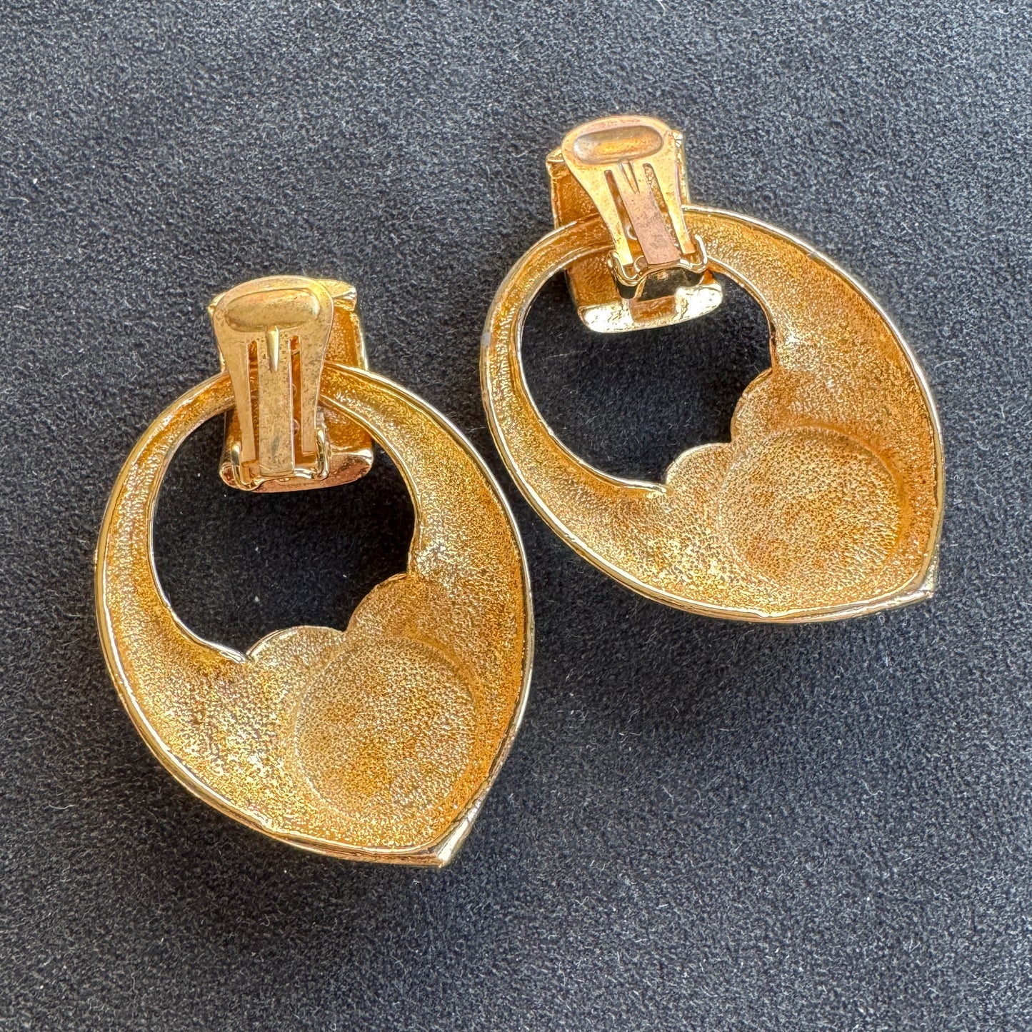 Clips d’oreilles Vintage - métal doré