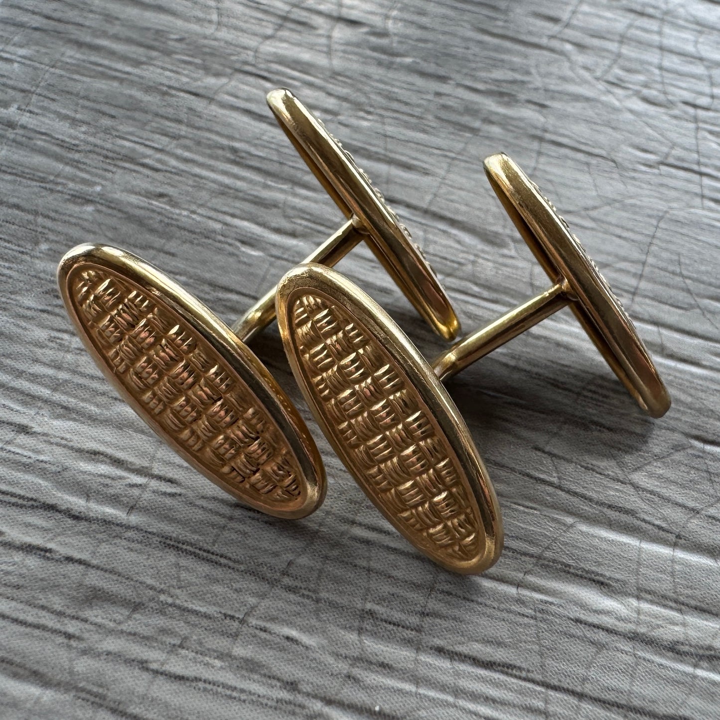 Boutons de manchettes - plaqué or ORIA