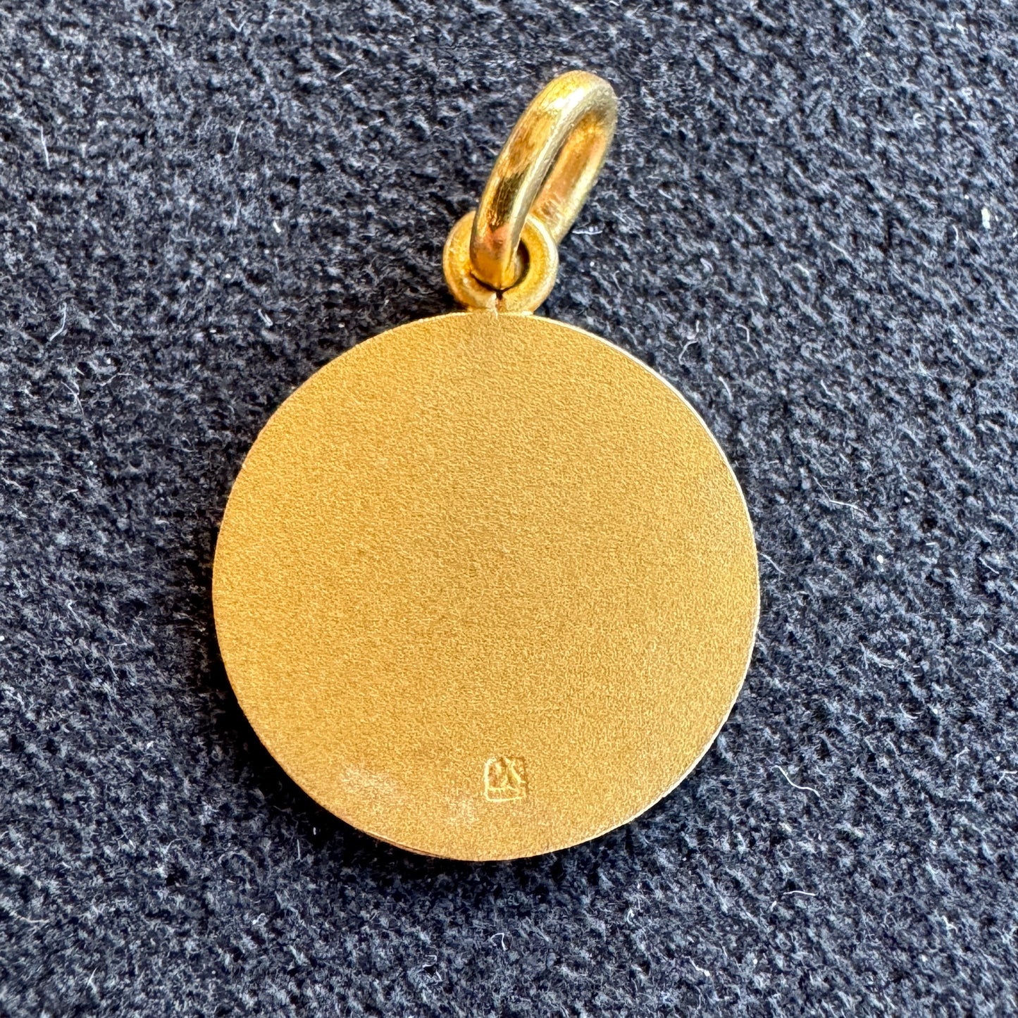 Médaille religieuse ancienne plaqué or « Saint Christophe d’Oliva »