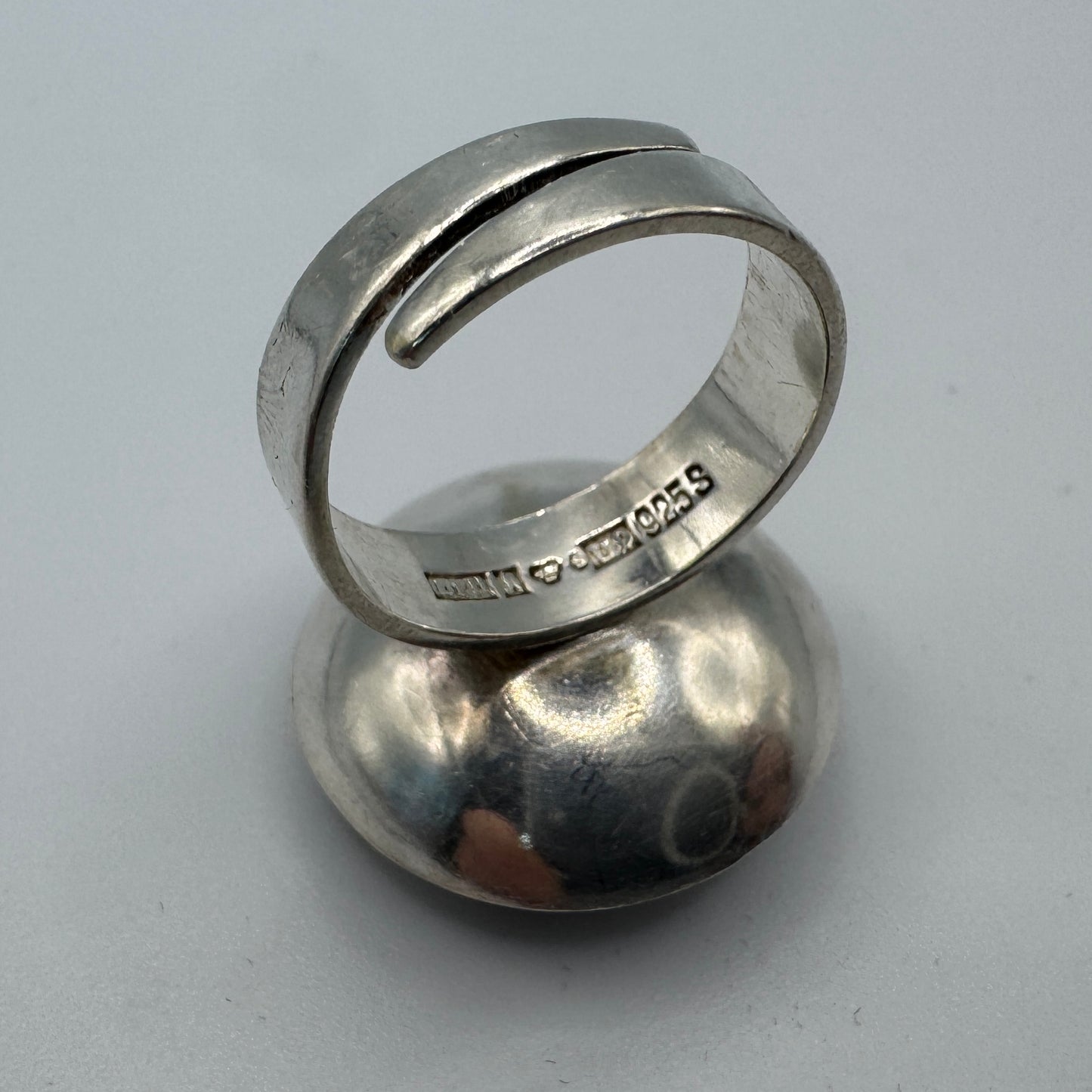 Bague vintage Design - argent massif et pierre violette