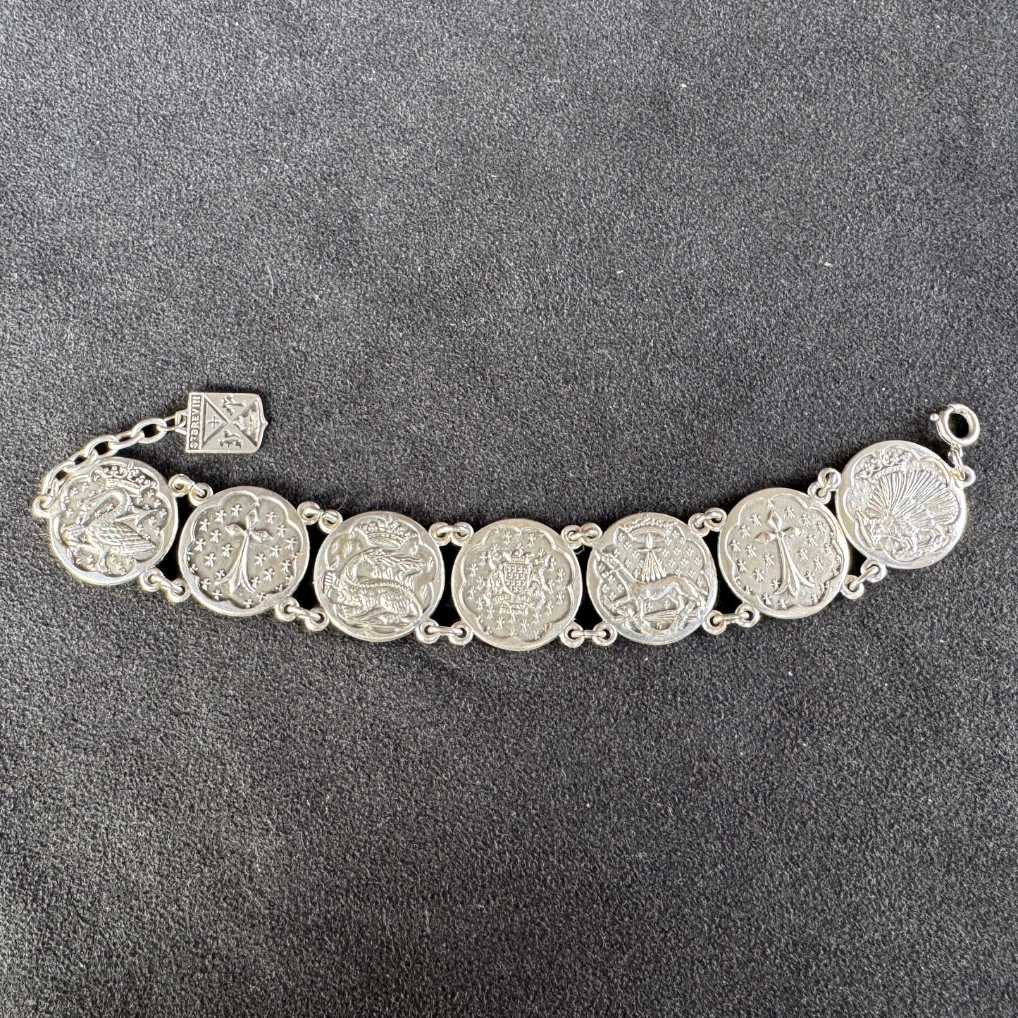 Bracelet ancien Souvenir de Bretagne - « Emblèmes des rois de France »