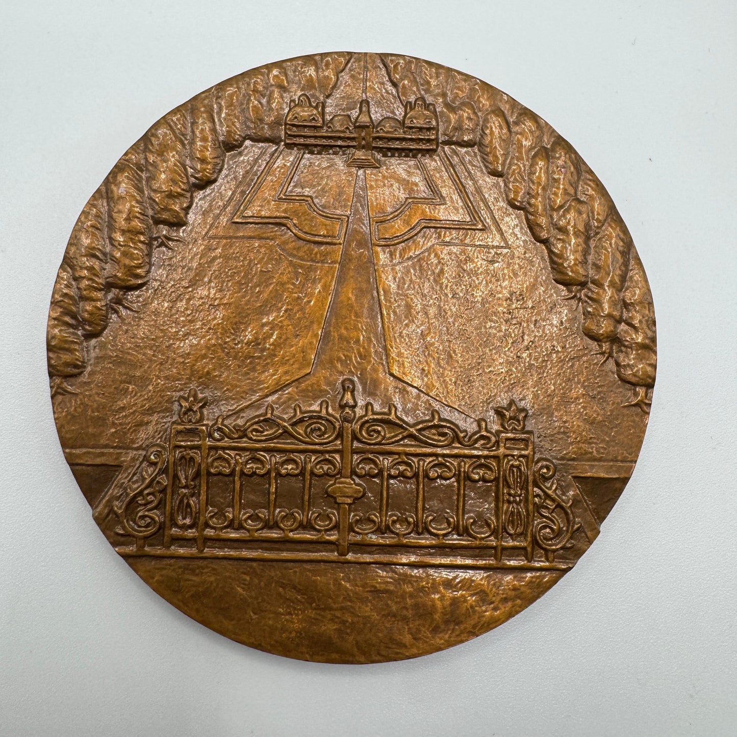 Medaille artistique ancienne en bronze « château de Cheverny »