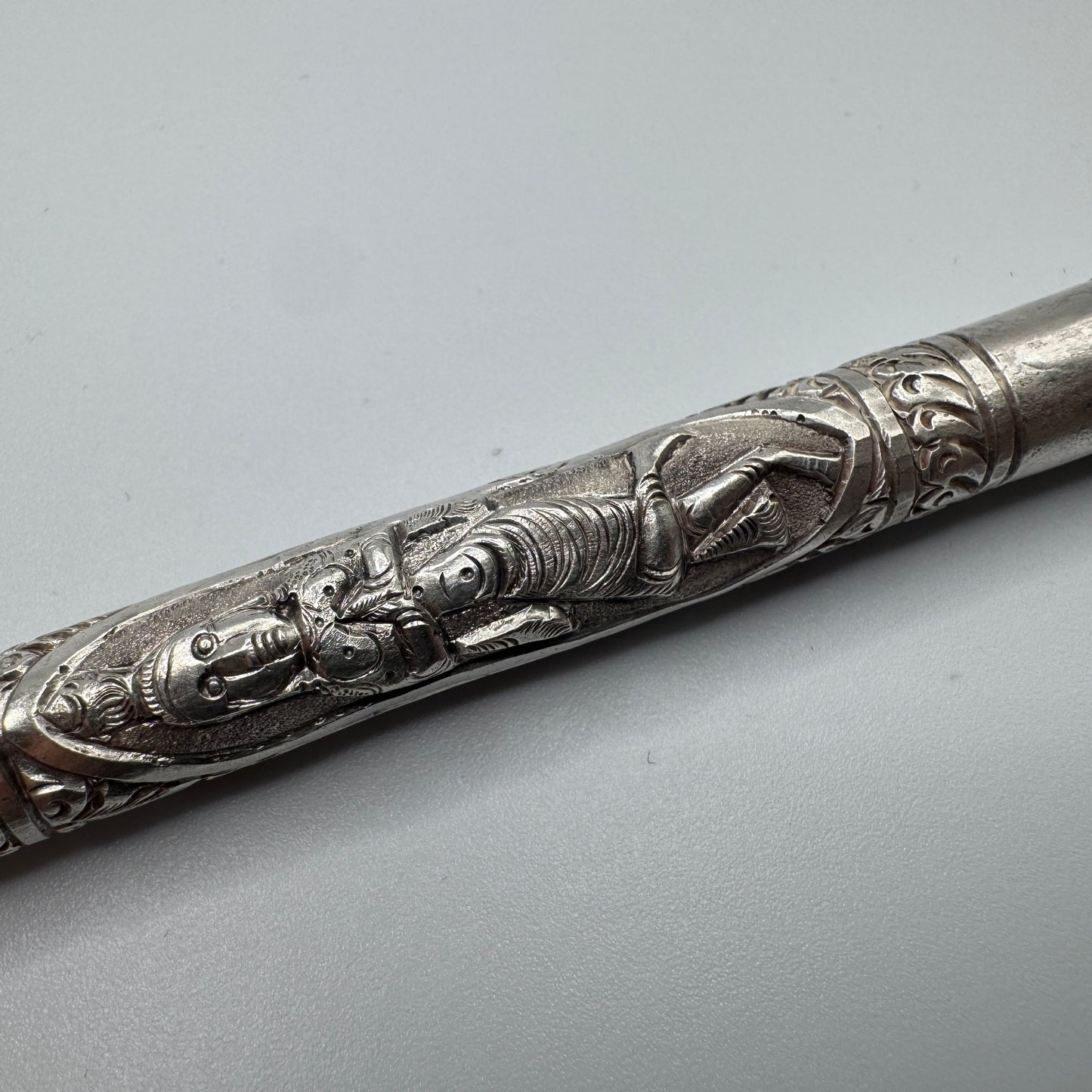 Porte crayon ancien Indonésie - argent massif