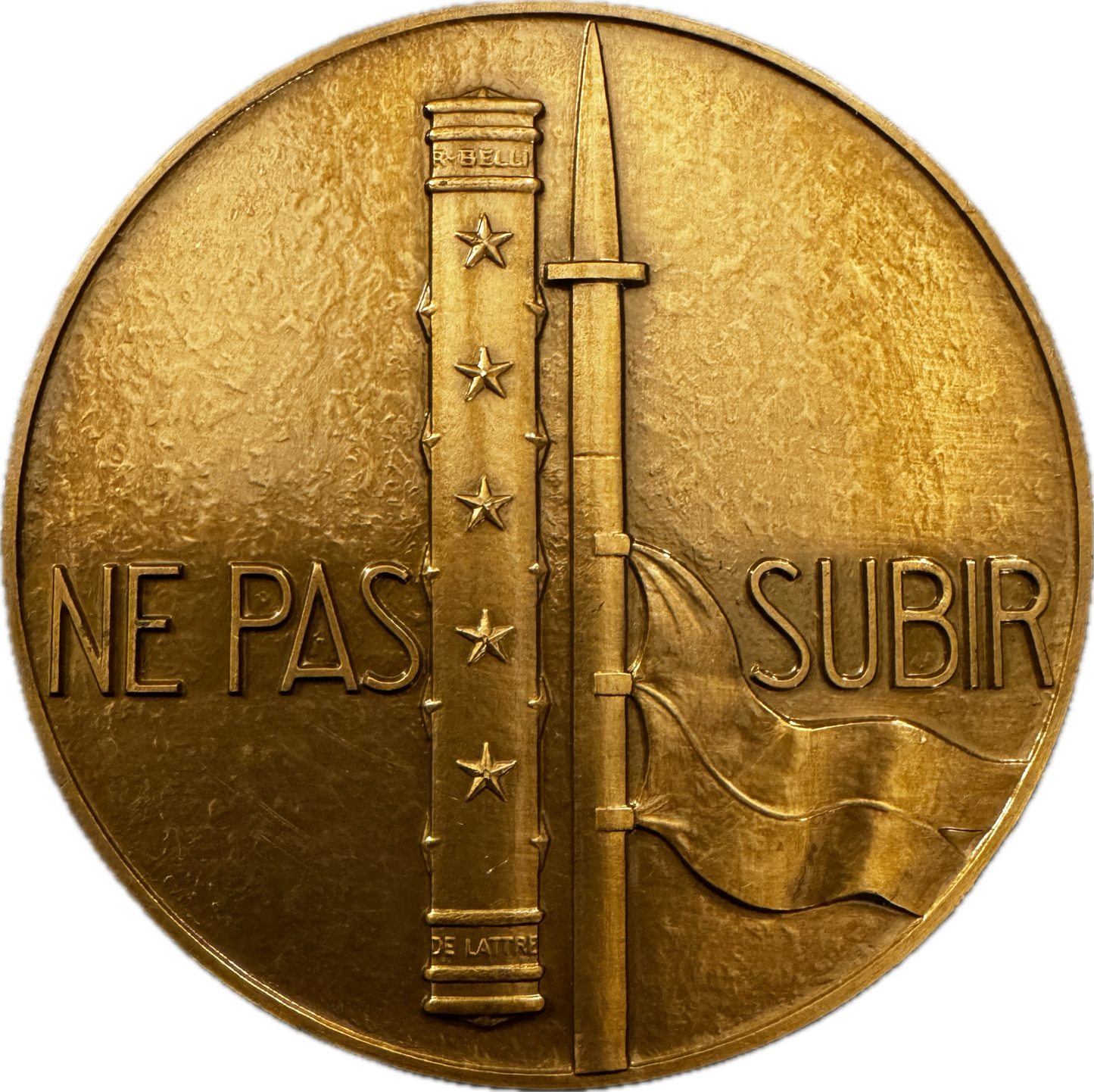 Médaille artistique en bronze « Jean De Lattre De Tassigny - Maréchal de France »