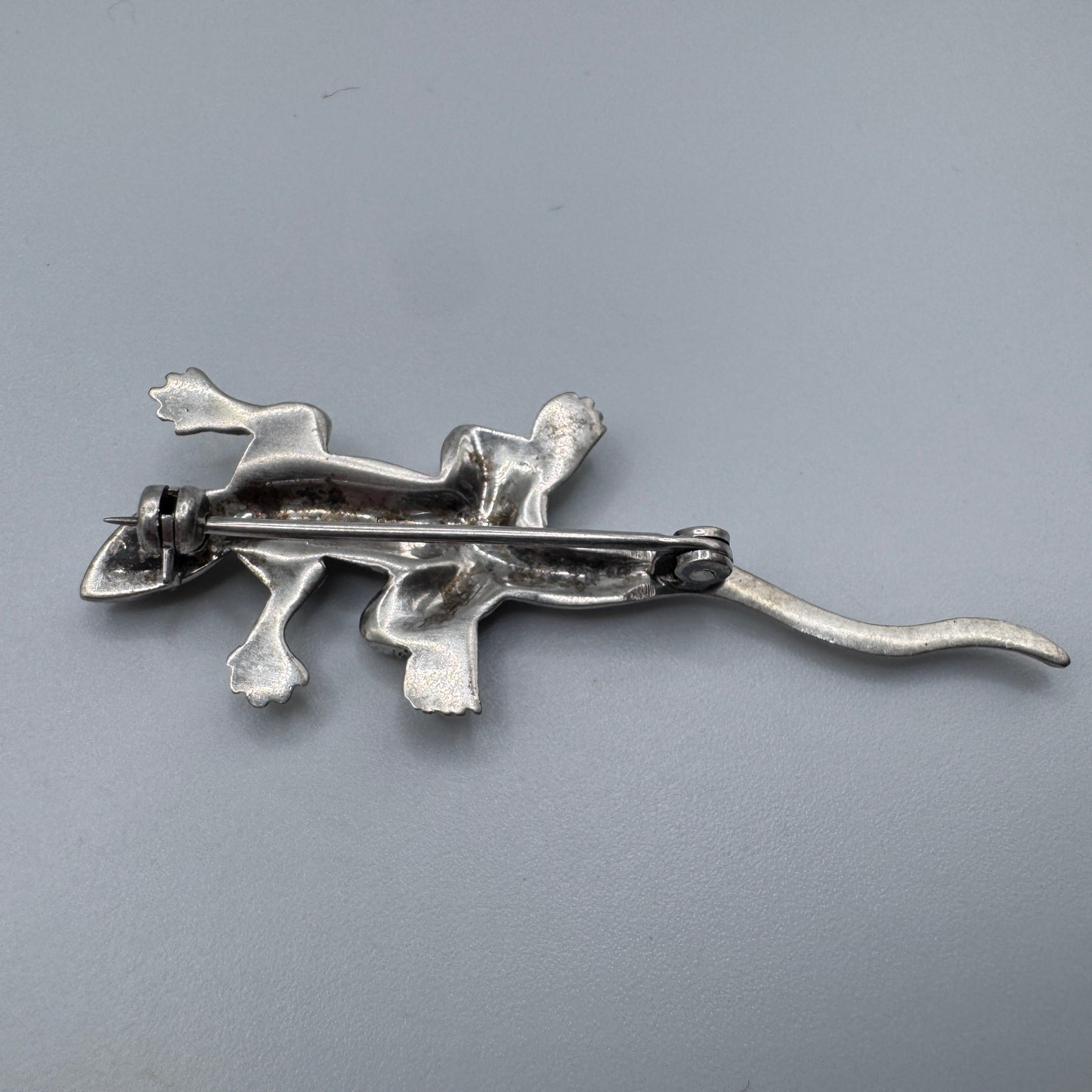 Broche Ancienne « lézard » - argent massif