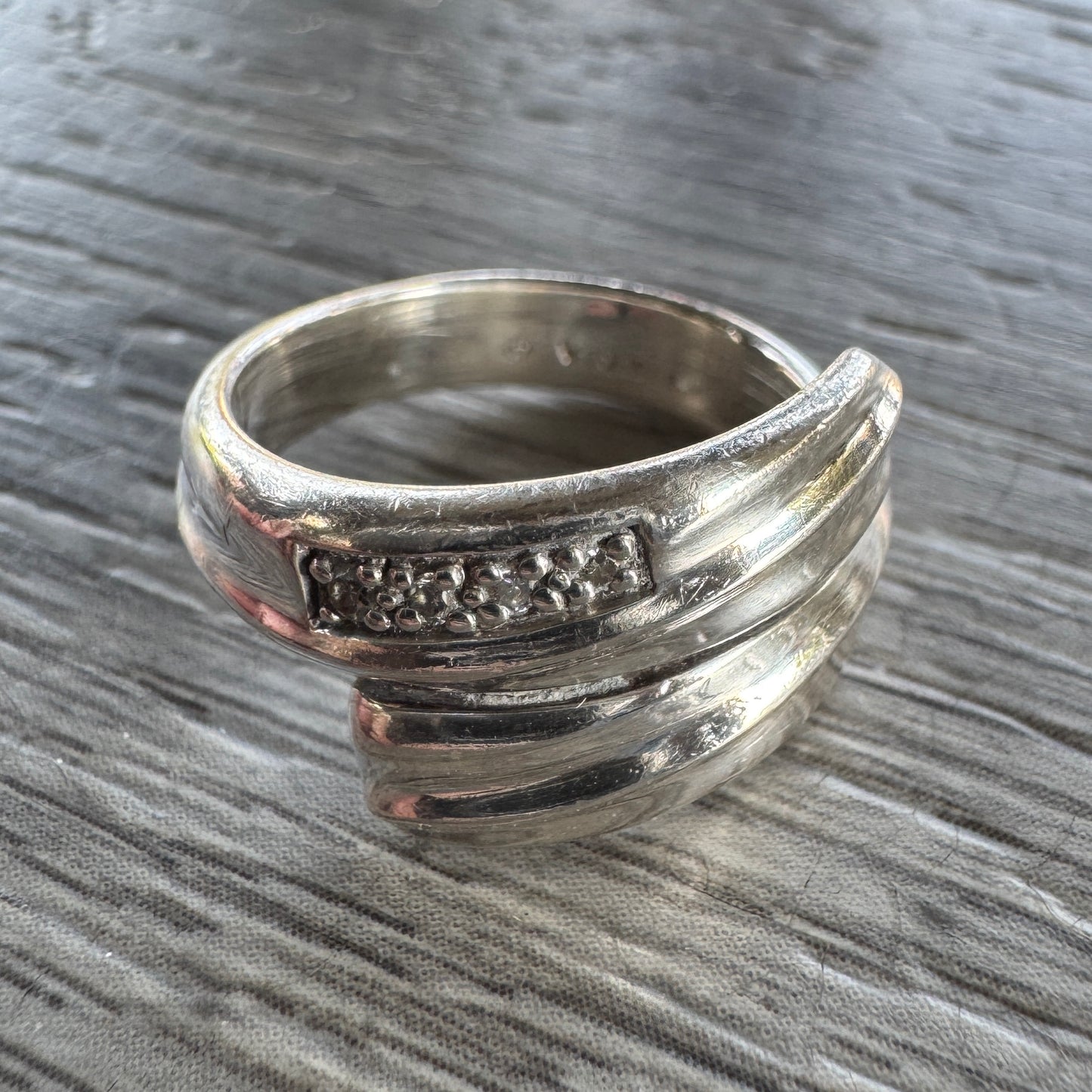Bague en argent et brillants