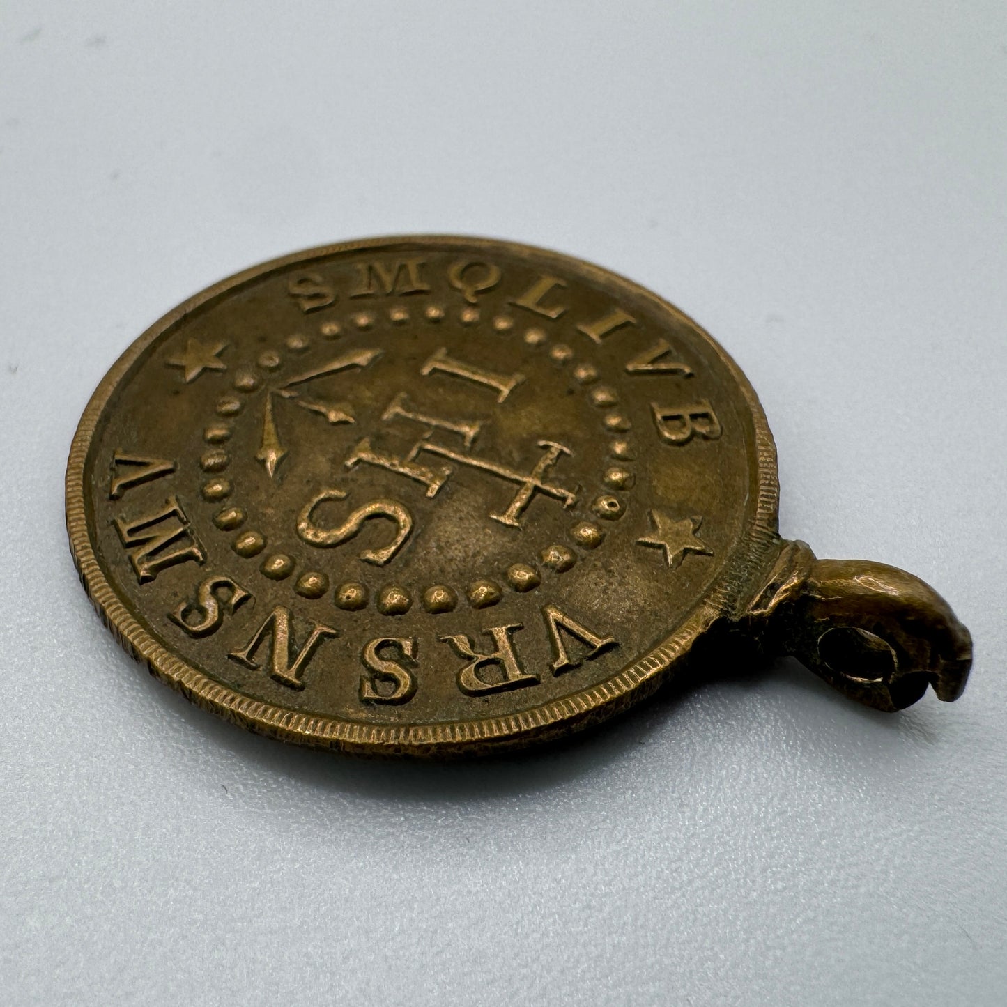 Médaille religieuse ancienne XIXe « Saint Benoit »