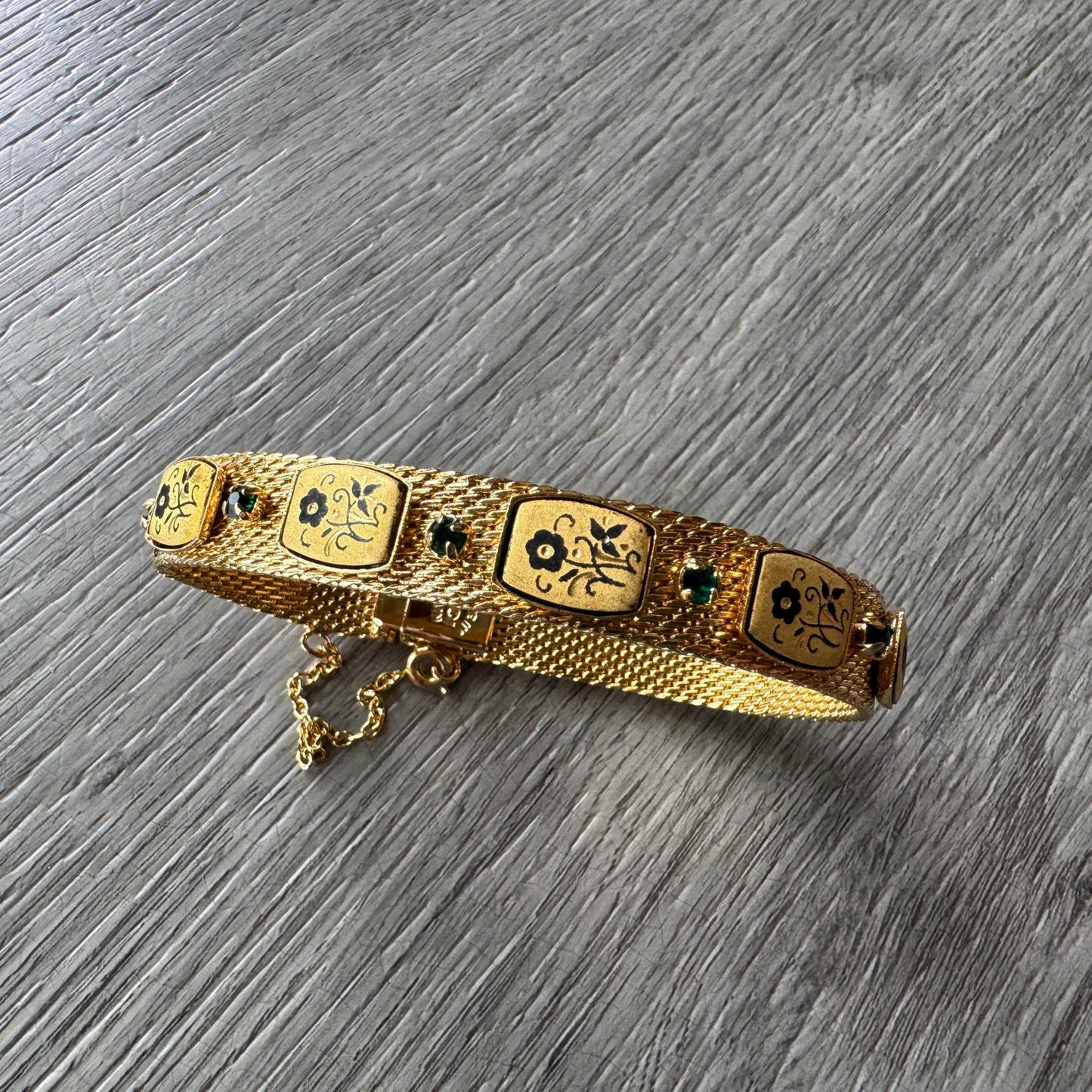 Bracelet vintage RADI - plaqué or Tolède