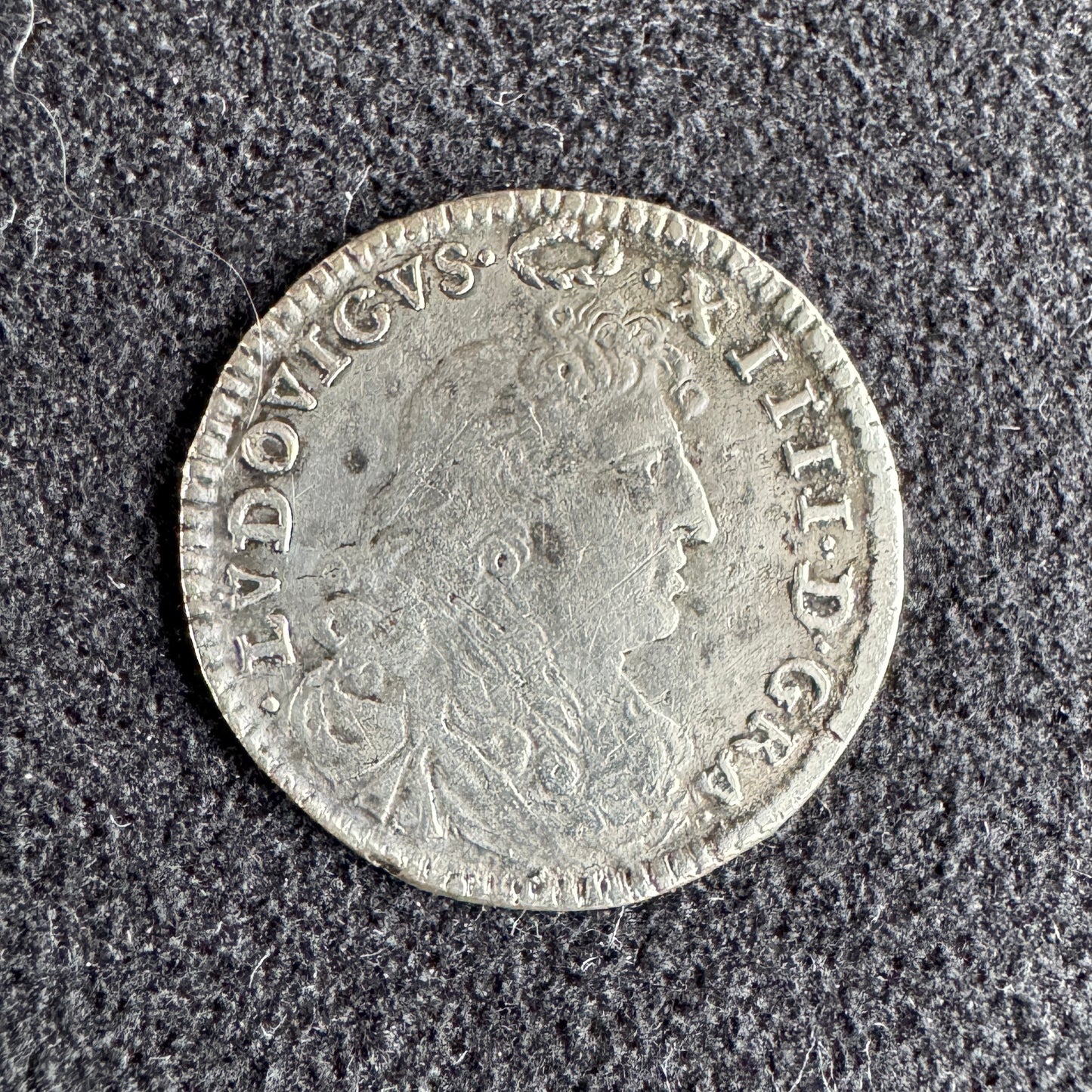 Monnaie ancienne en argent - 4 Sols dit « des traitants » 1674 A - Louis XIV »