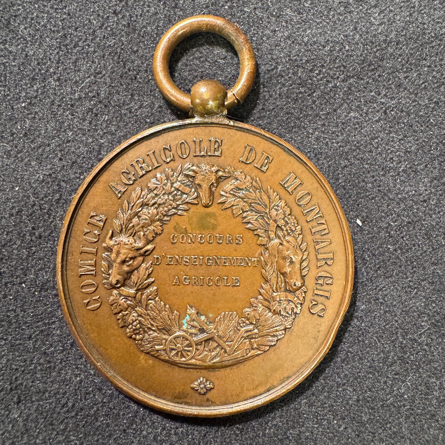 Médaille ancienne « comice agricole de Montargis » par Bescher