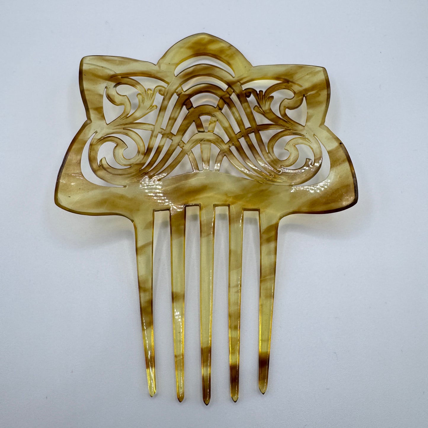 Peigne à cheveux art deco - celluloïd
