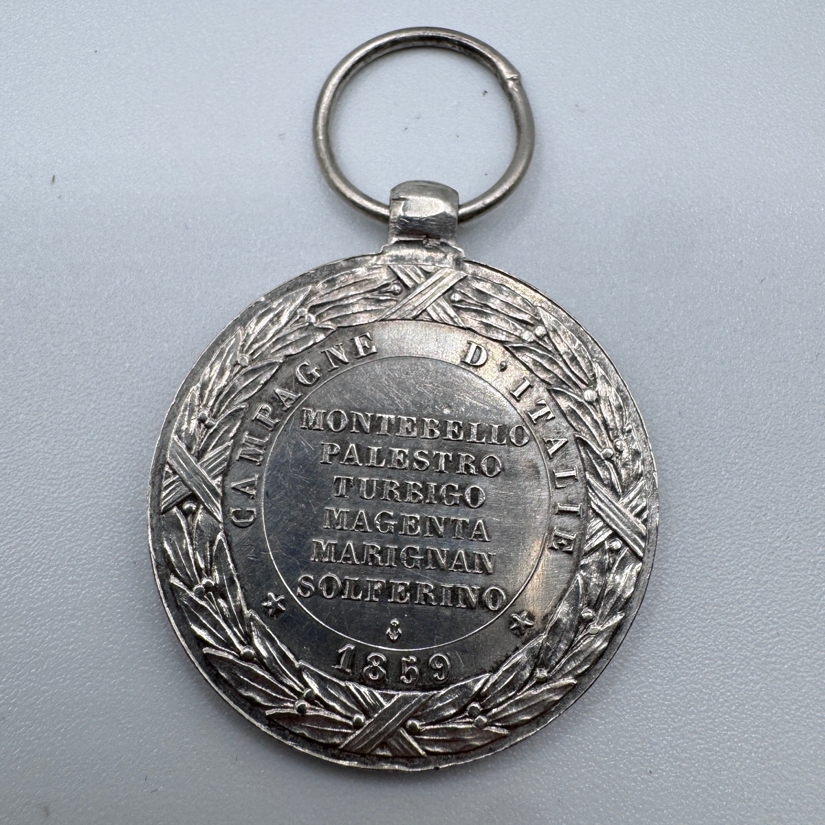 Médaille en argent - Napoleon III - Campagne d'Italie 1859