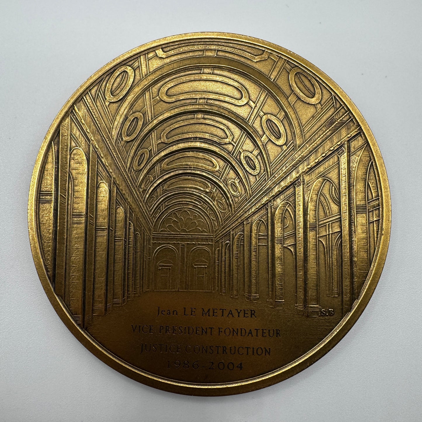 Médaille artistique en bronze « Palais de justice de Paris »
