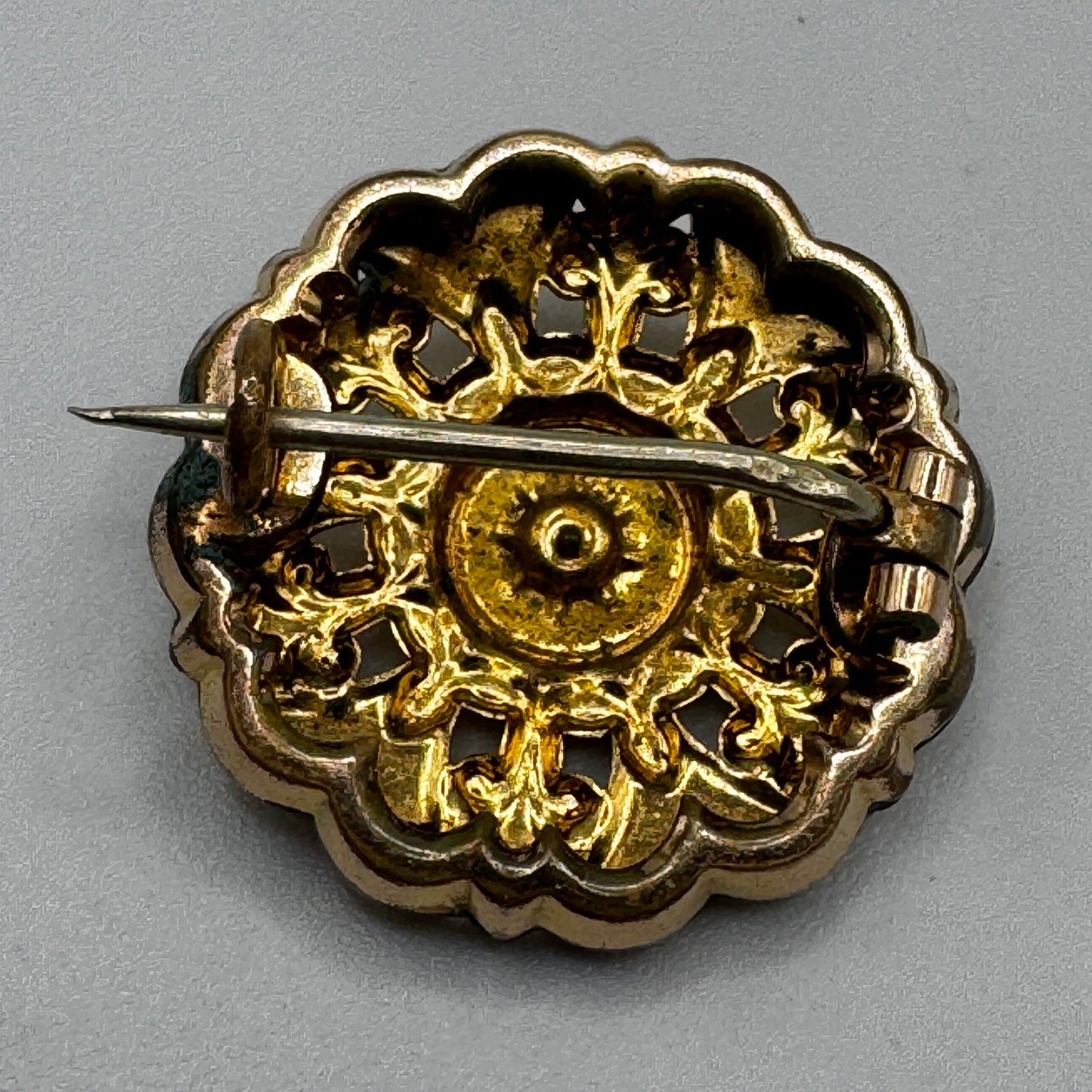 Broche ancienne vers 1900 - plaqué or