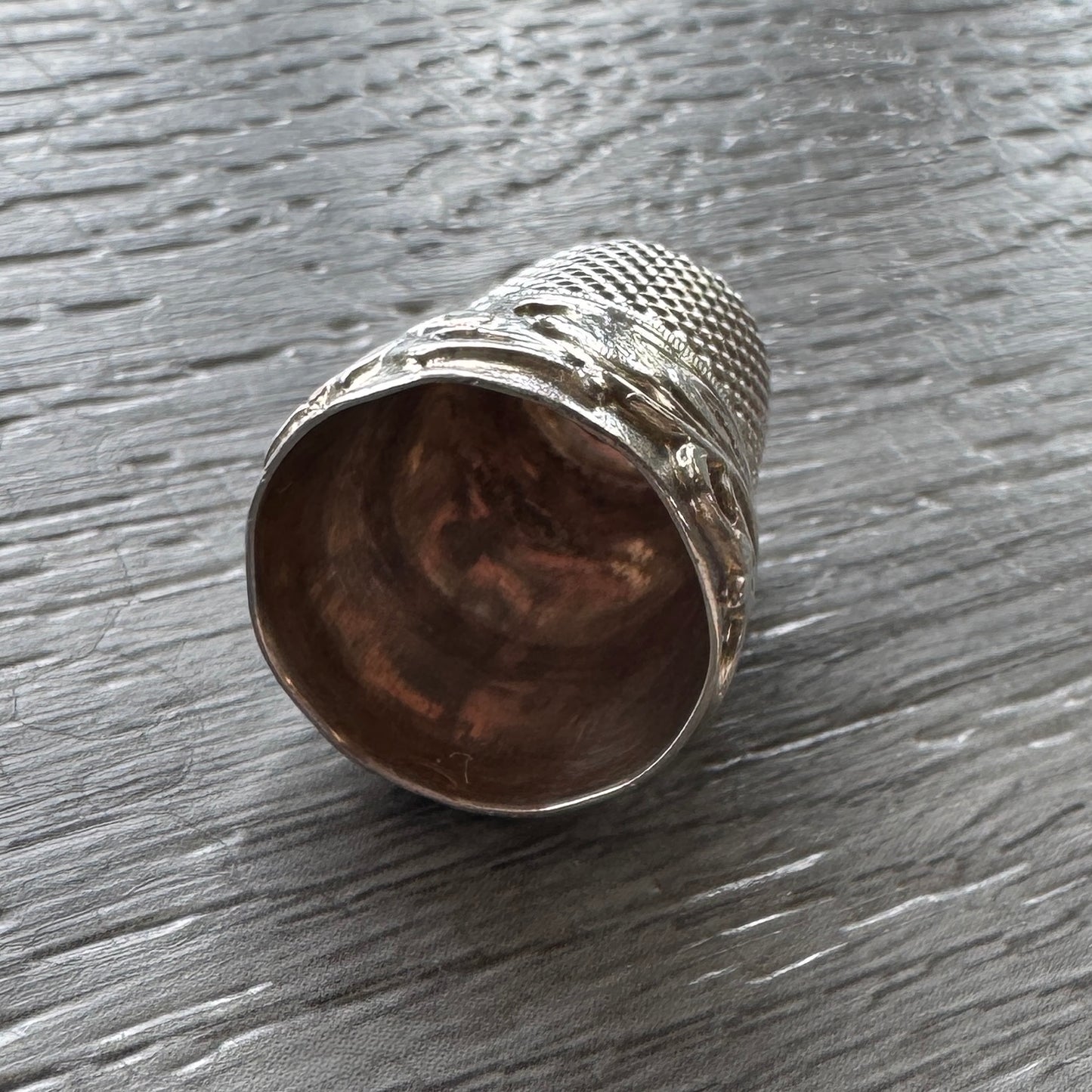 Dé à coudre Ancien en argent - Art Nouveau