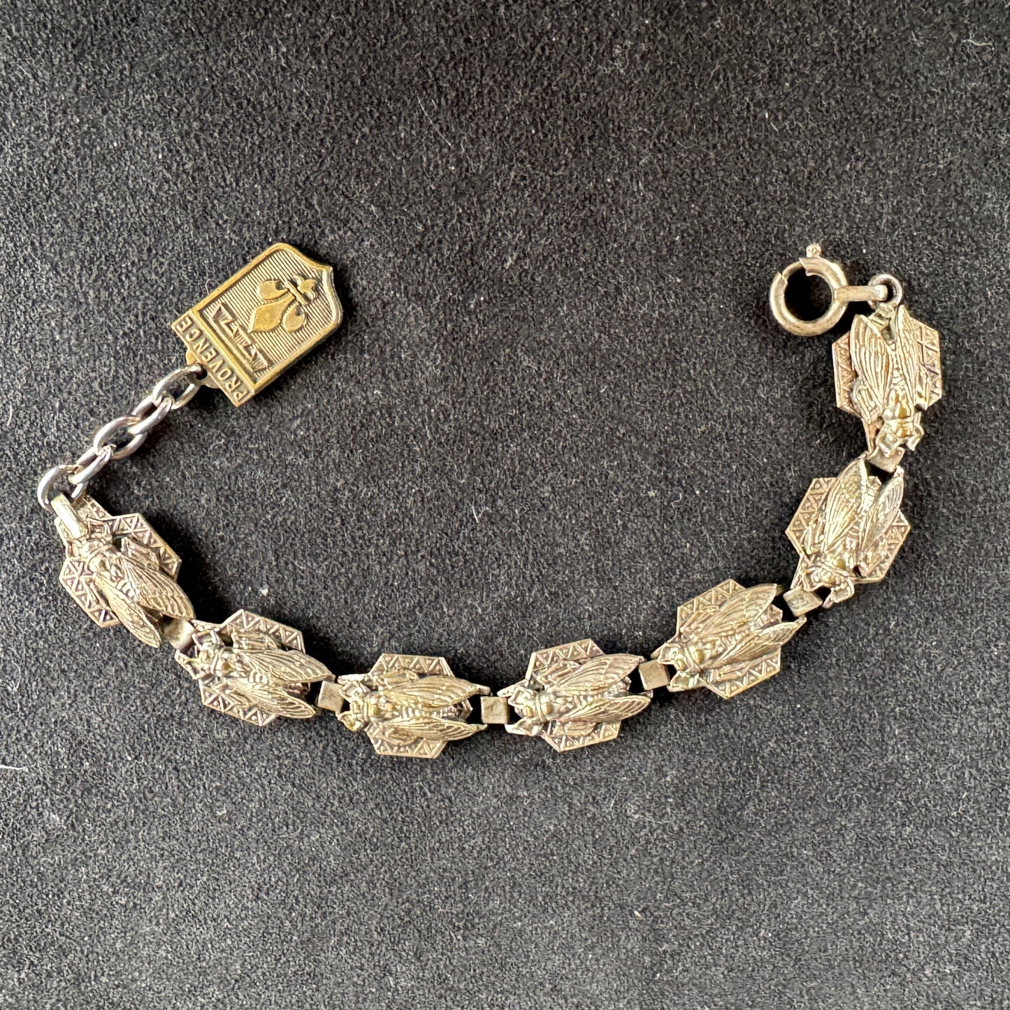 Bracelet ancien Souvenir de Provence « cigale »