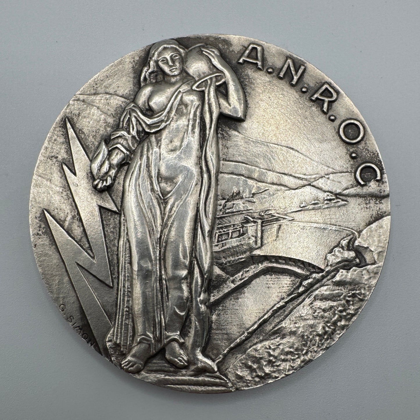 Médaille artistique en bronze argenté « Industrie de l’électricité » - par G. Simon