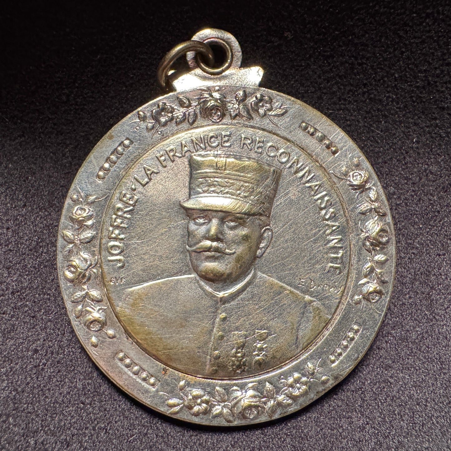Porte photo ancien - « Joffre la France reconnaissante » par Dropsy
