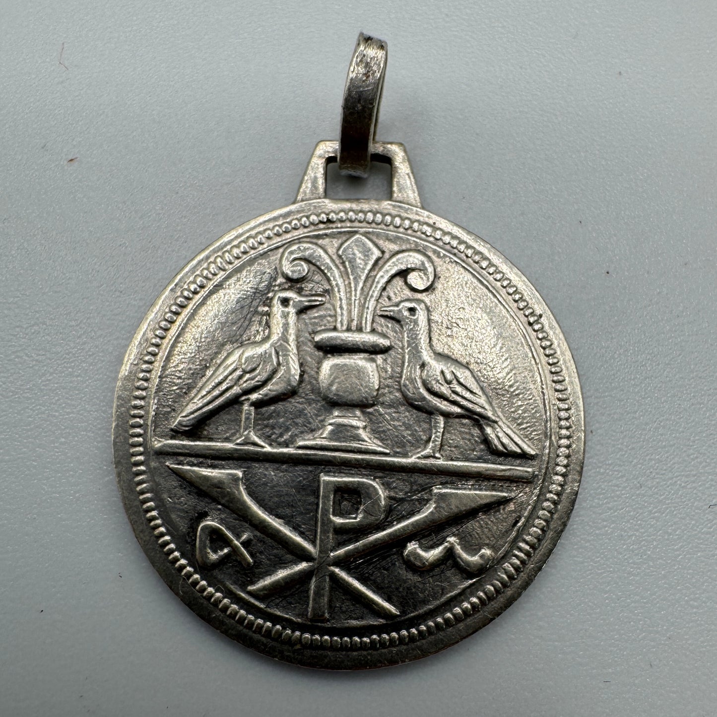Médaille religieuse ancienne - « Foi nous lie »