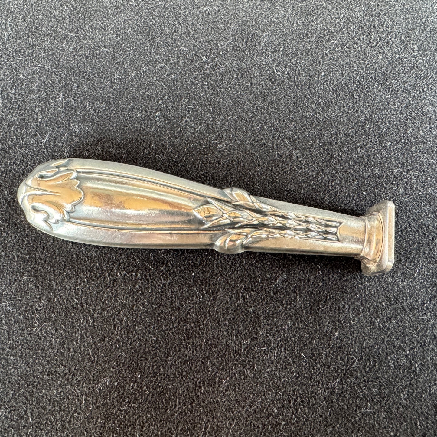 Cachet Sceau ancien Art Nouveau en Argent - « décor épi de blé »