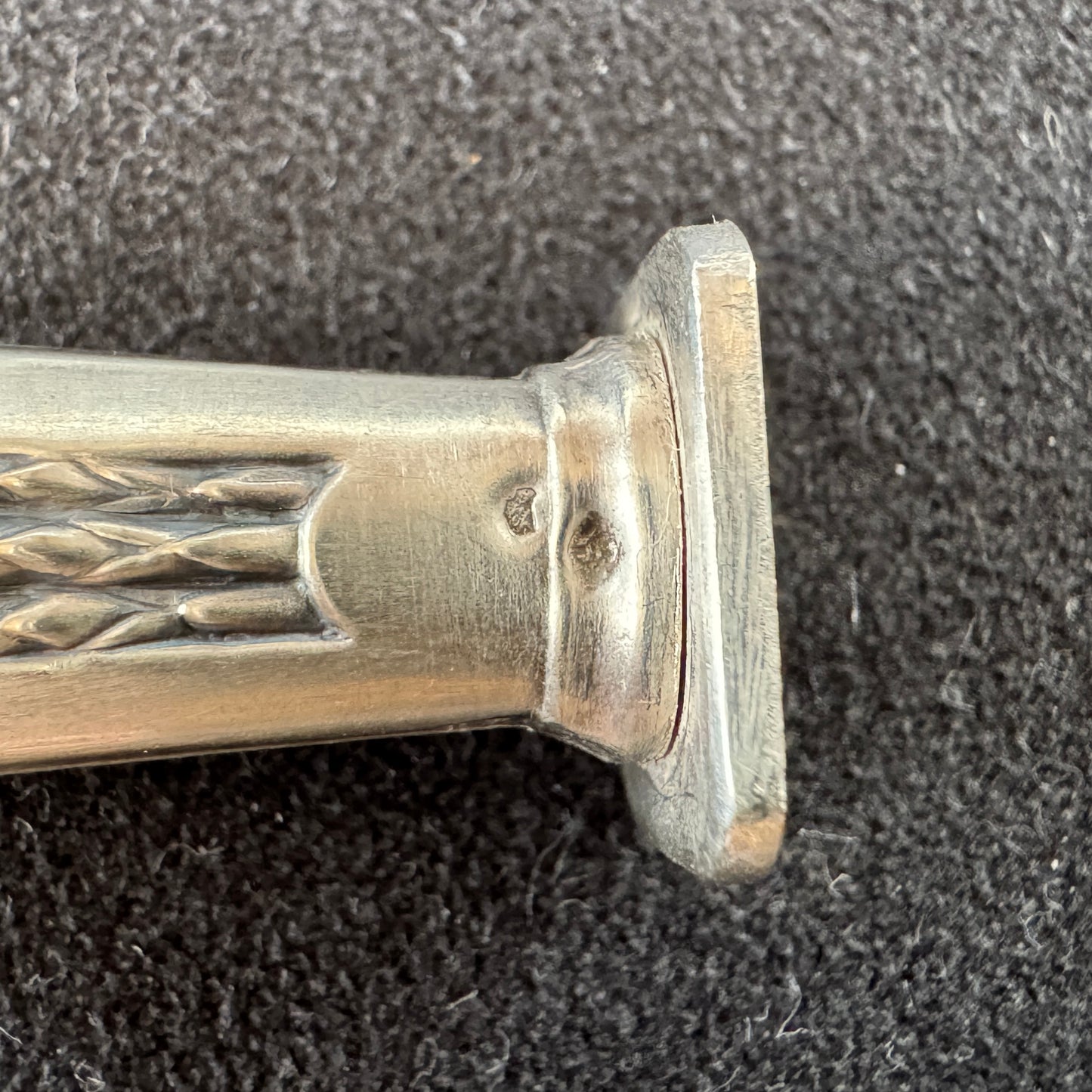 Cachet Sceau ancien Art Nouveau en Argent - « décor épi de blé »