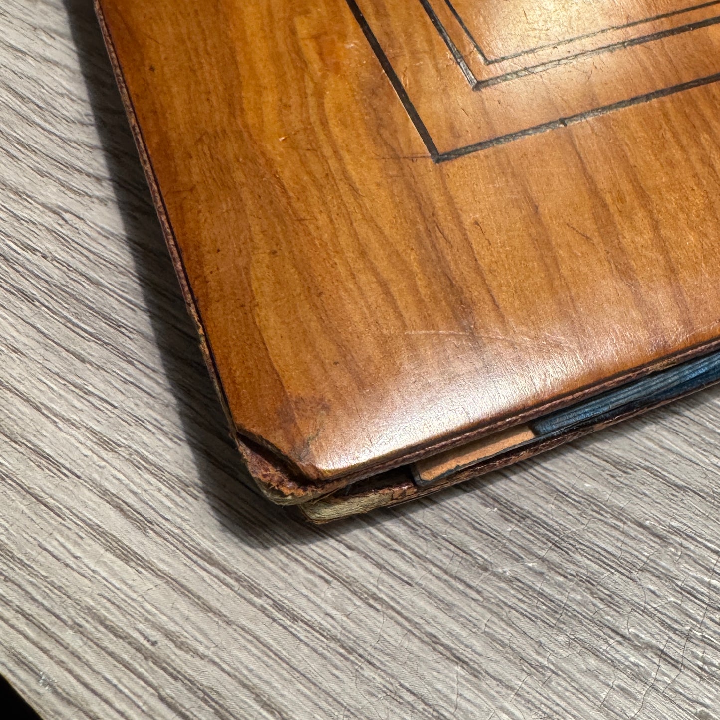 Porte documents vers 1900 - superbe marqueterie Niçoise
