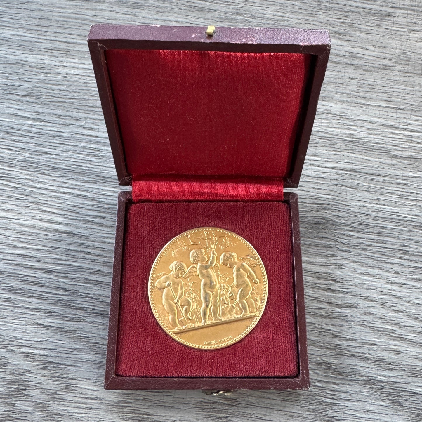 Medaille ancienne en argent vermeil « société d’horticulture de la Nièvre »