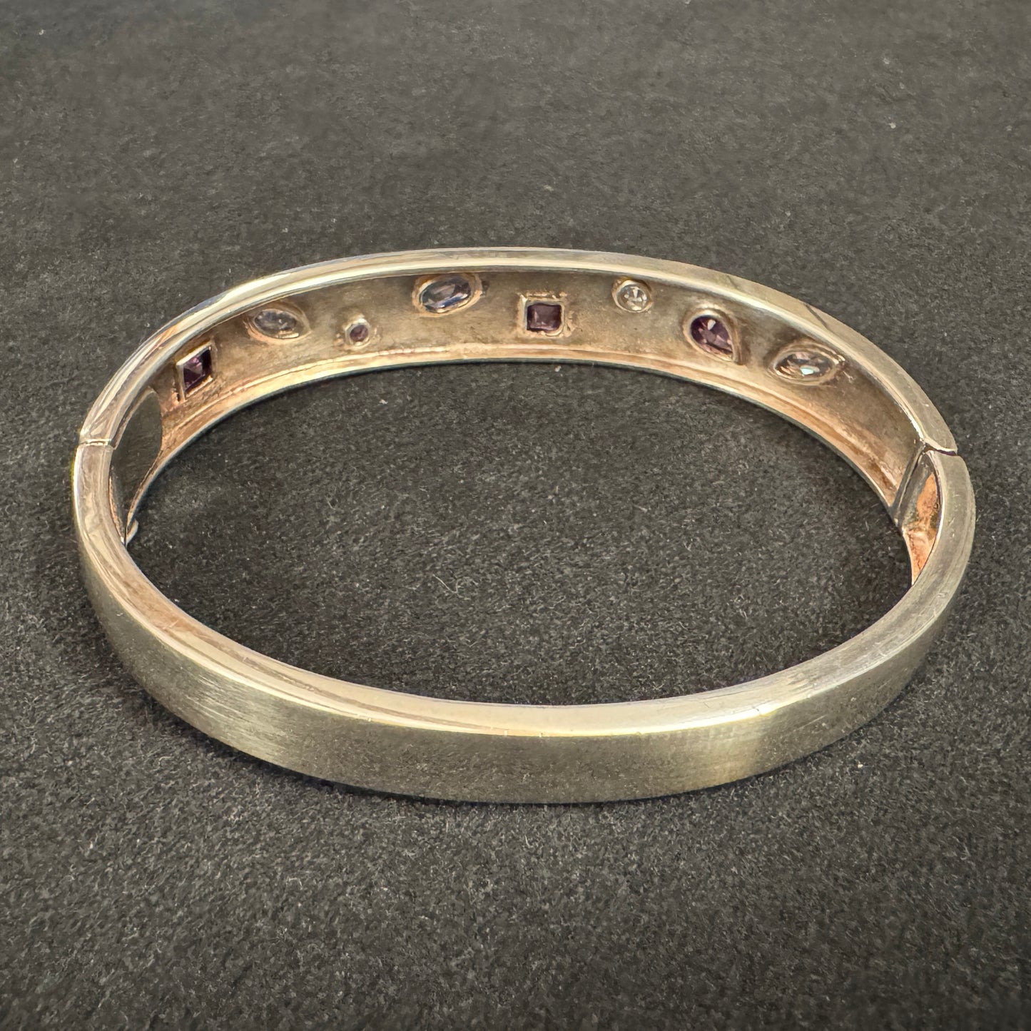 Bracelet moderne en argent pierres semi précieuses