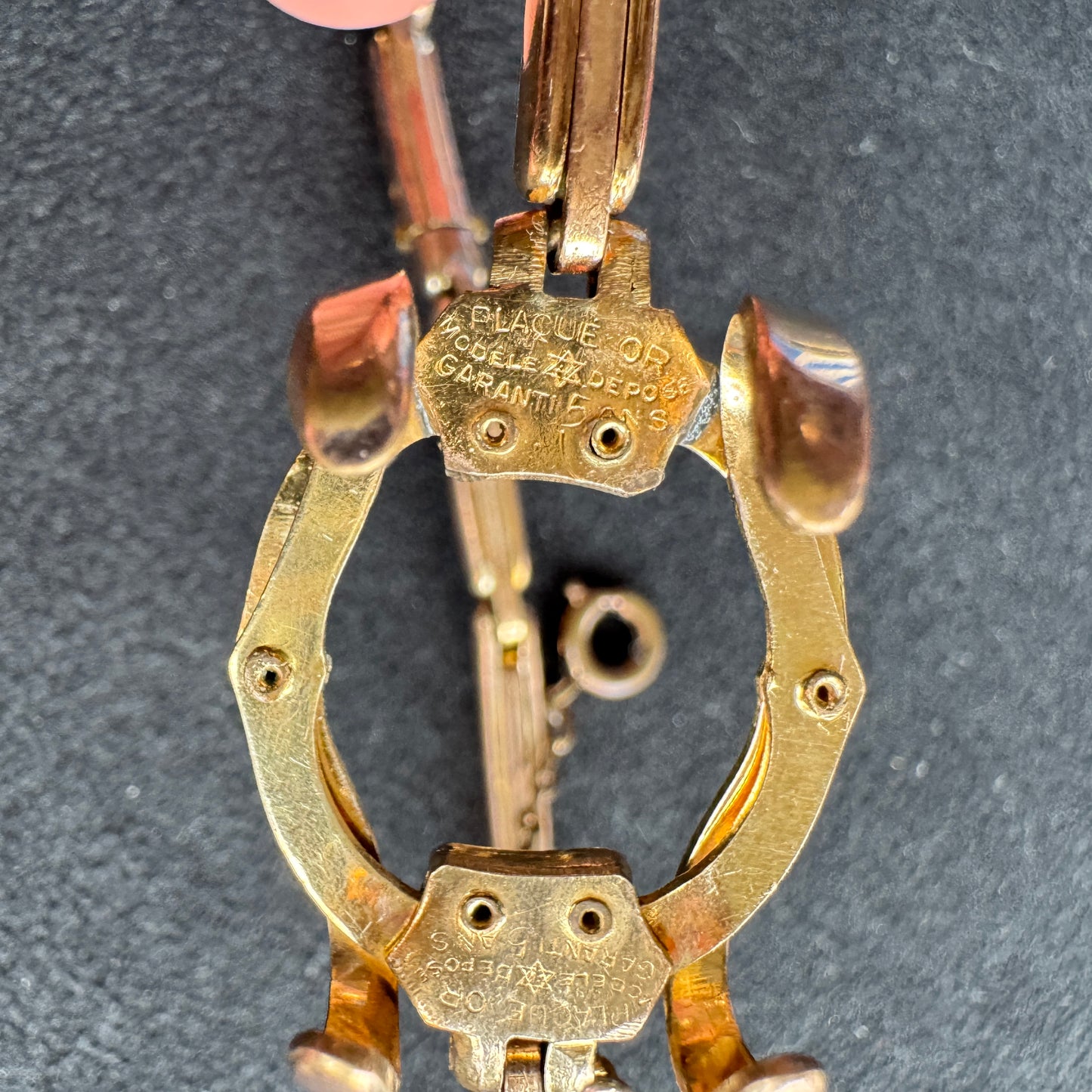 Bracelet de montre à gousset ancienne - plaqué or