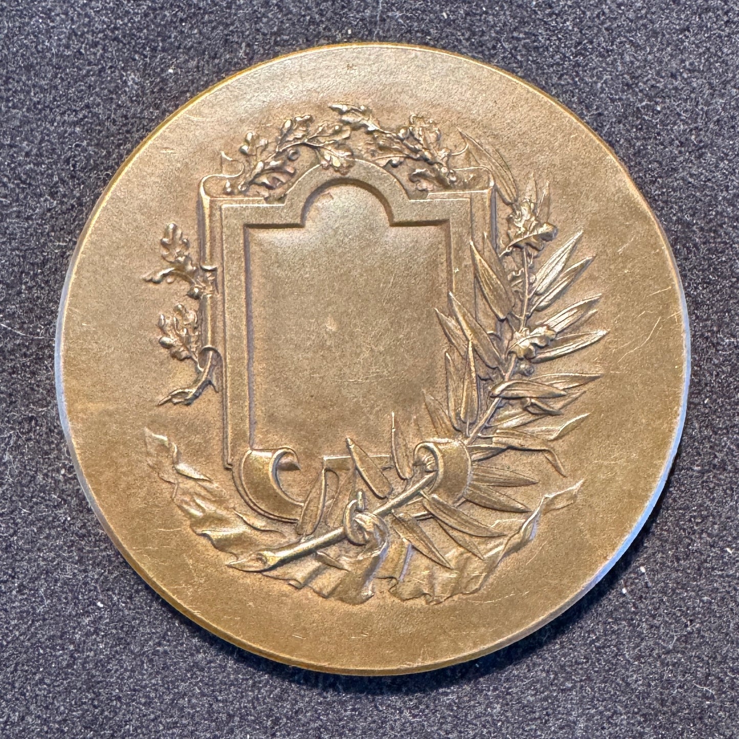 Médaille ancienne « La course » - par Rivet