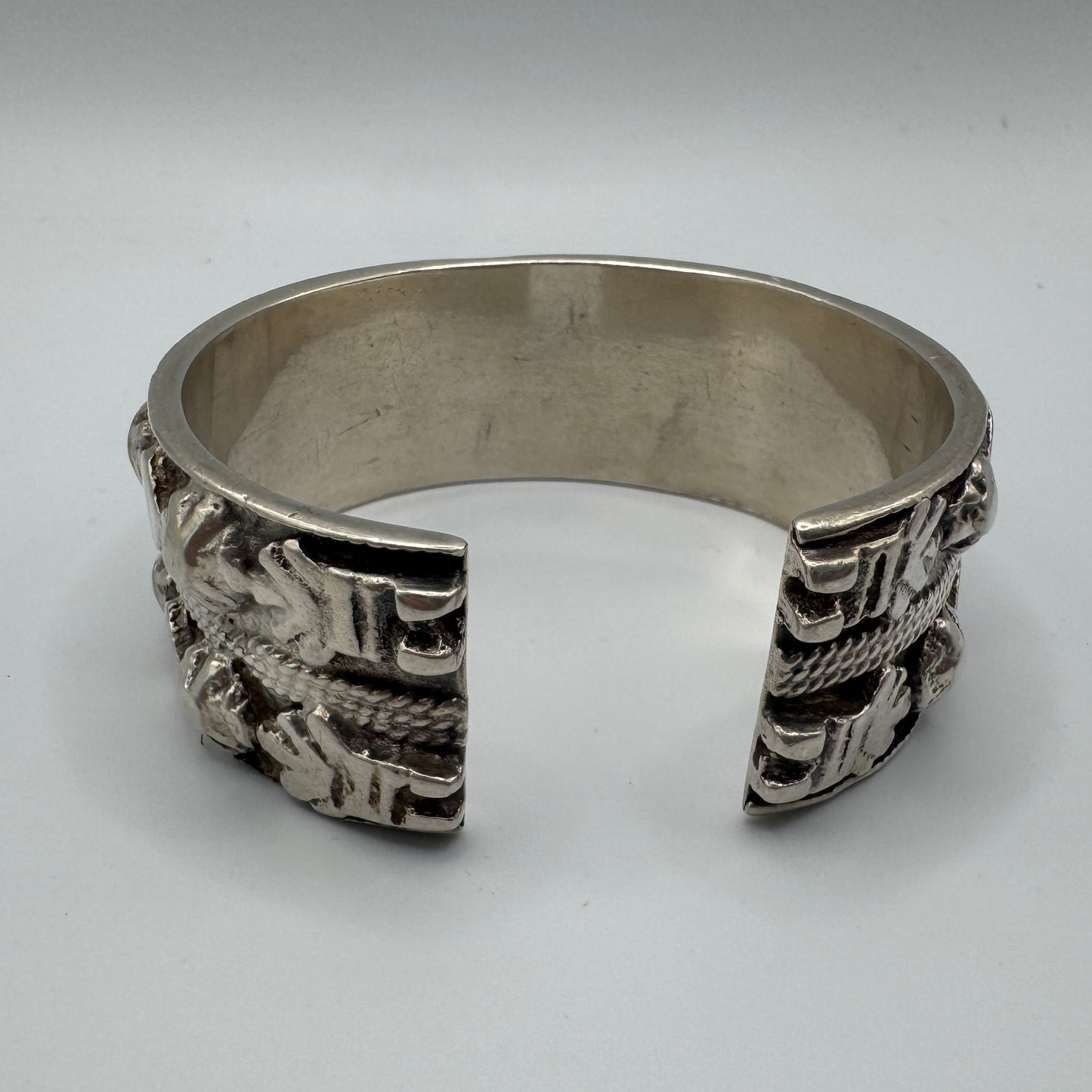 Gros Bracelet ancien en argent - ethnique