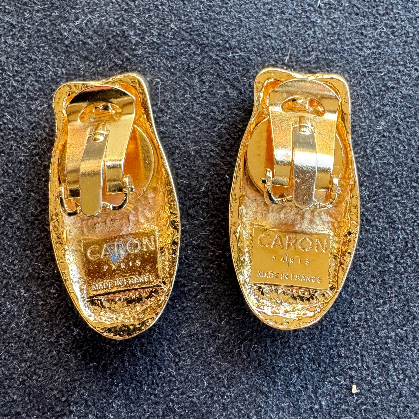 Clips d’oreilles Vintage CARON PARIS - « cigales »