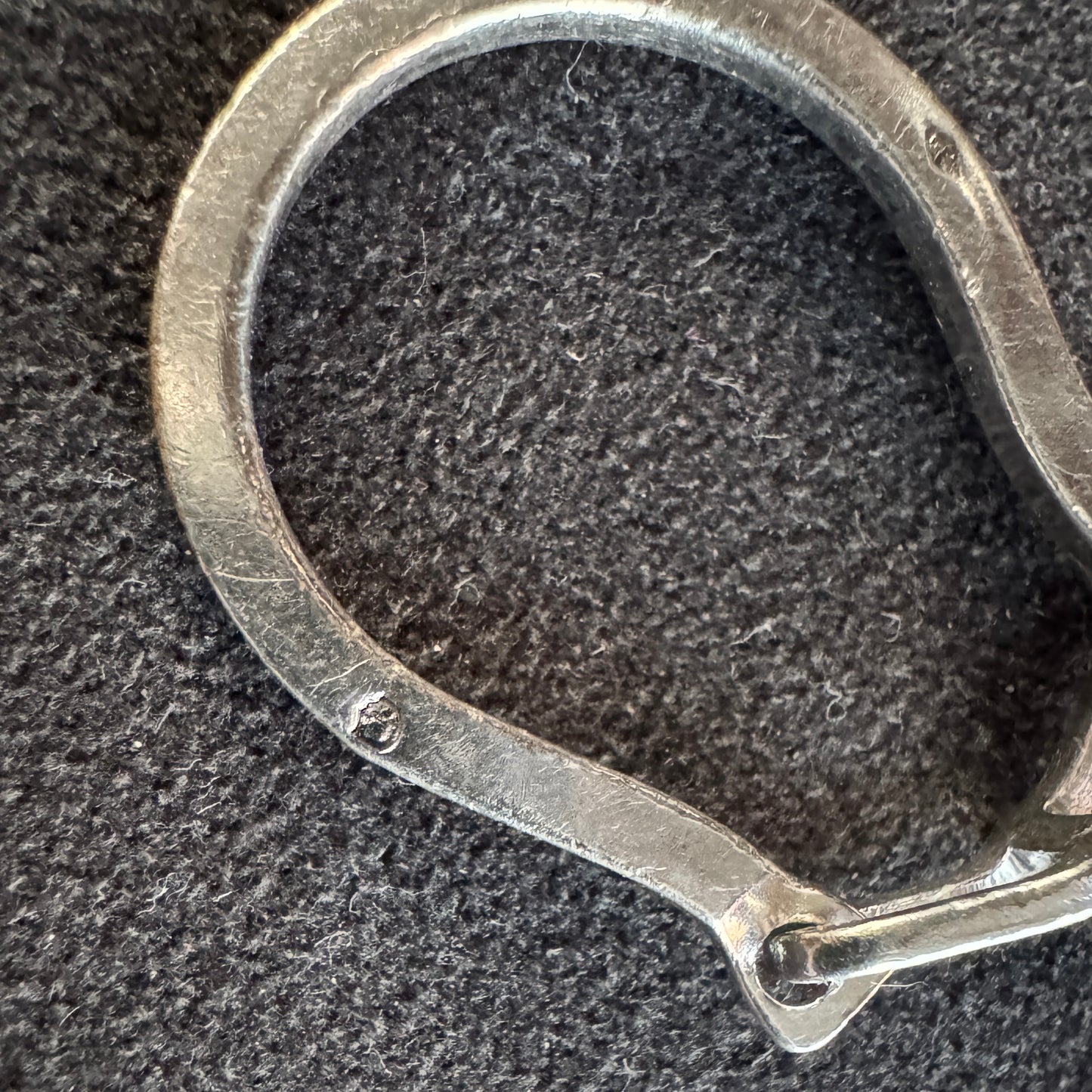 Porte clé religieux ancien en argent « Saint Christophe »