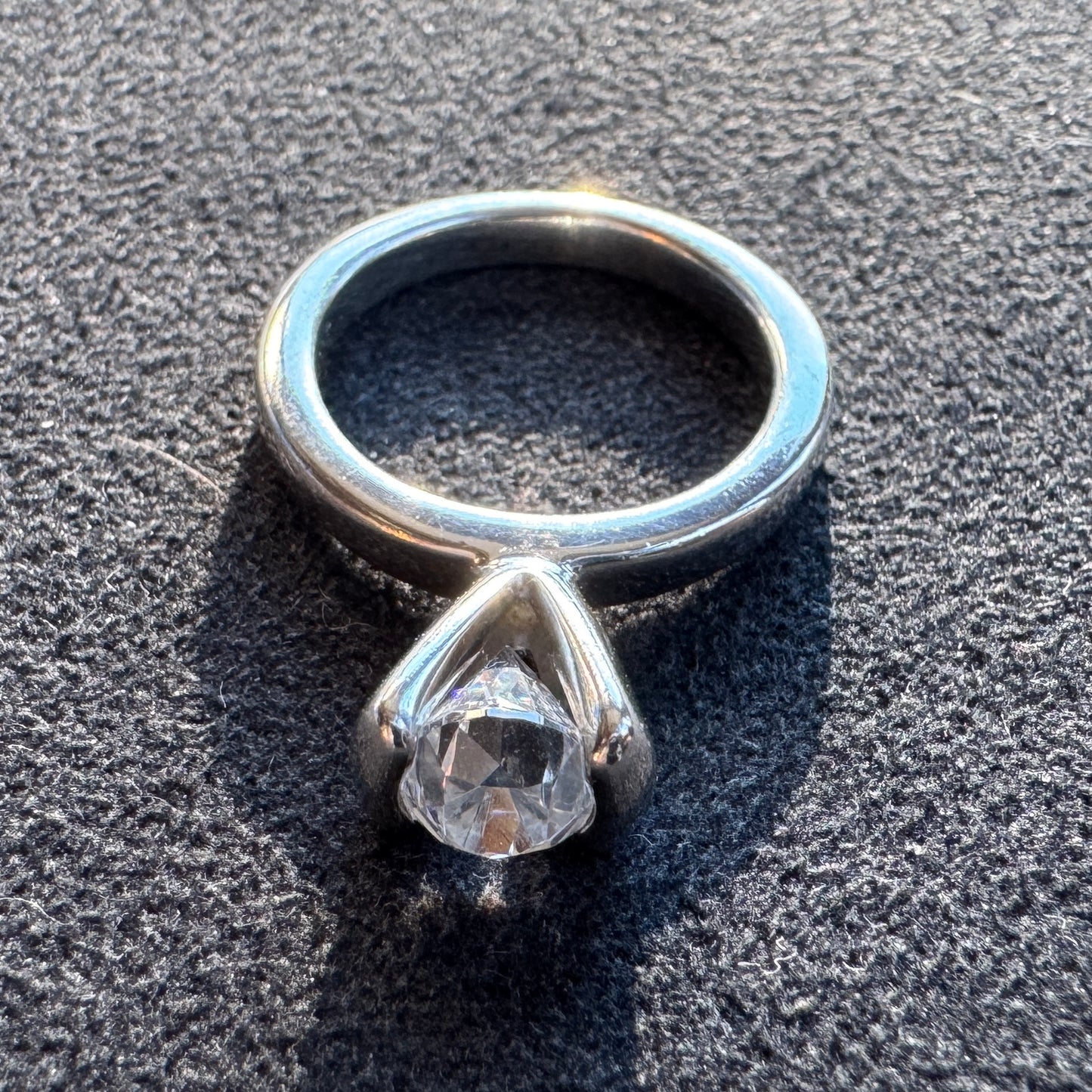 Bague en argent et brillant