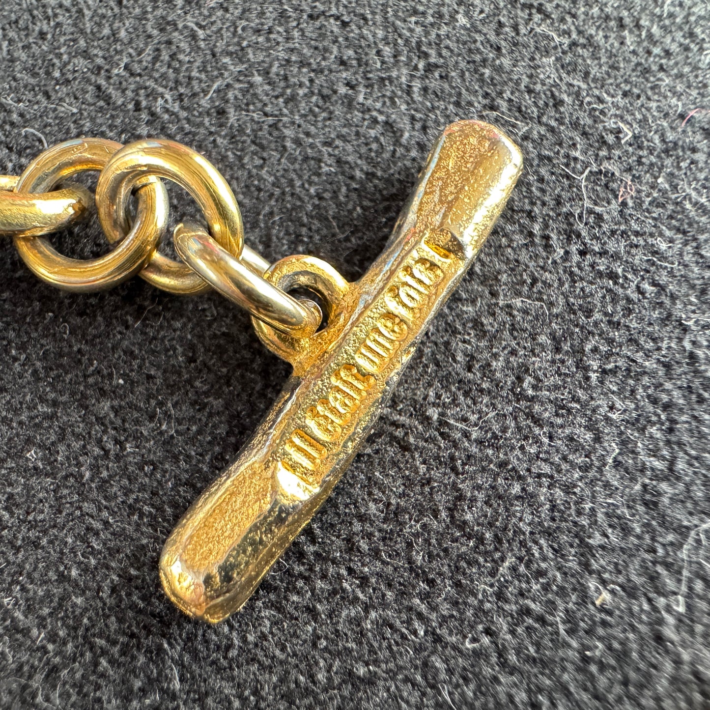 Bracelet de créateur « il était une fois » vintage - métal doré