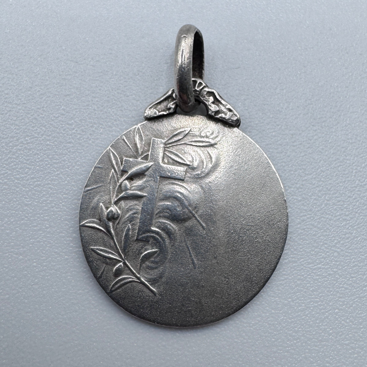 Medaille religieuse ancienne « Sainte Christophe » - argent
