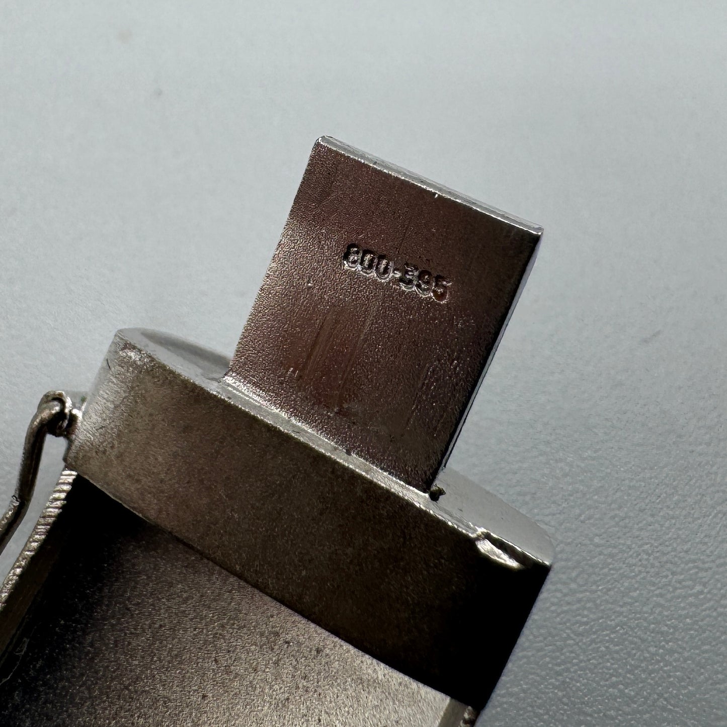 Joli Bracelet en argent rhodié ciselé « trèfle à 4 feuilles »